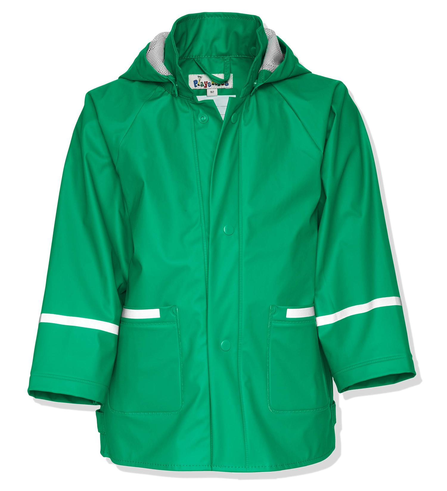 Playshoes Unisex Kid's Raincoat - Windproof and Waterproof Rainwear in Green - Size 116 - Buy Online on GoSupps.com