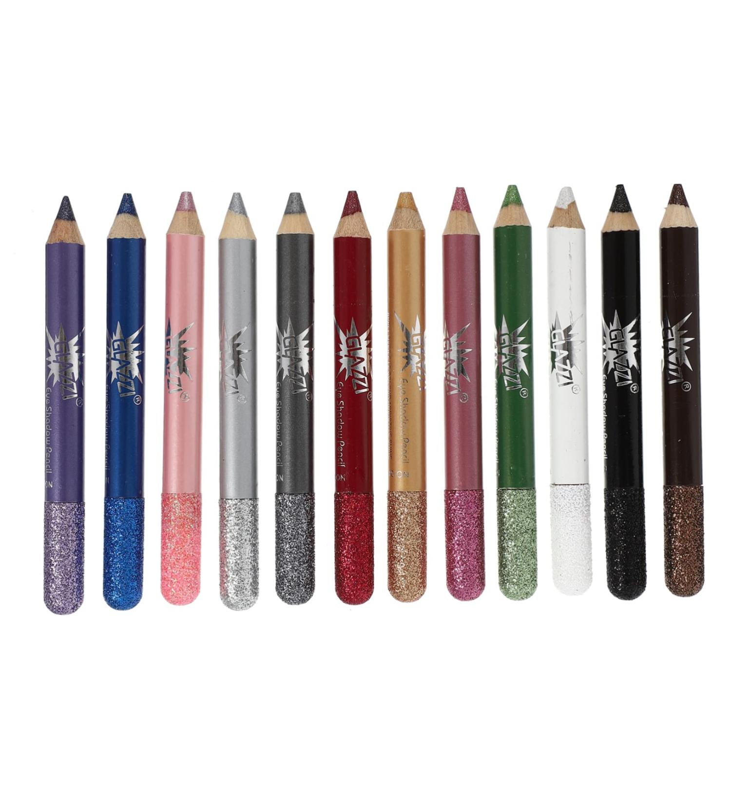 Beavorty 12pcs Pearlescent Eyeshadow Pencil Colorful Eyeliner Girl Makeup Pens Eye Shadow Sticks Two-color - Buy Online on GoSupps.com