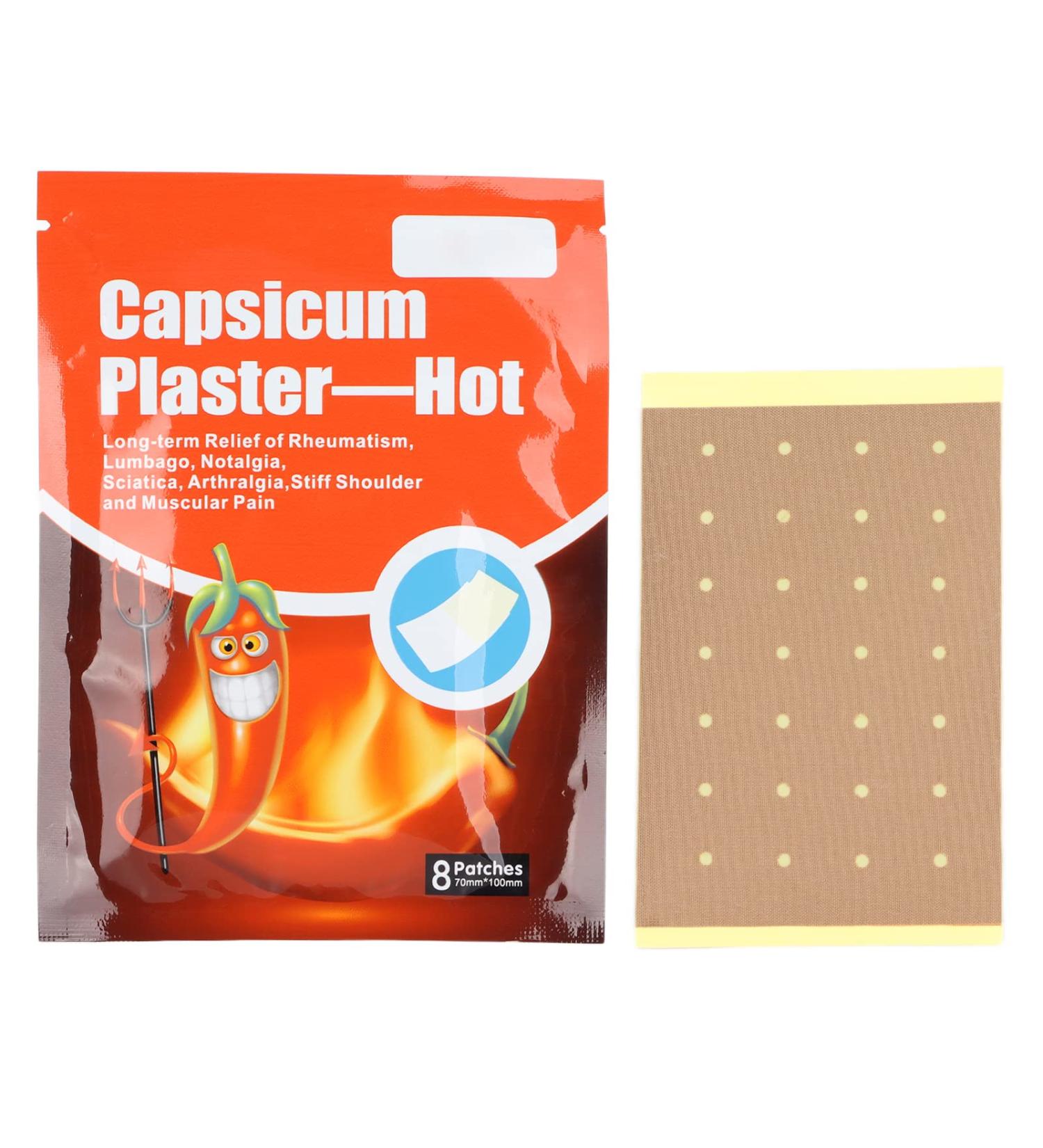 Pain Relief Patch | Hot Capsicum Patches for Quick Joint & Muscle Relief - International Shipping - Buy Online on GoSupps.com