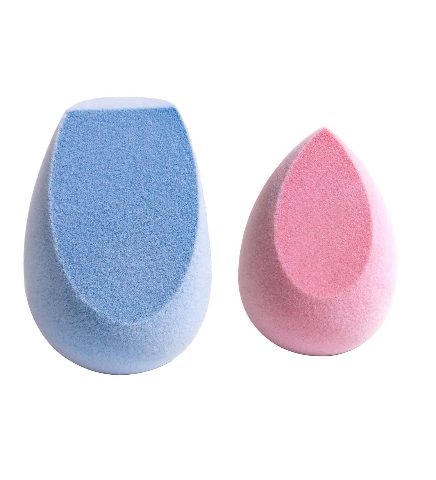 Buy PRAUSH Microfiber Contour/Baking Sponge - Bloggers' Favorite Aqua & Blush Pink Makeup Blender for Flawless Application - Buy Online on GoSupps.com