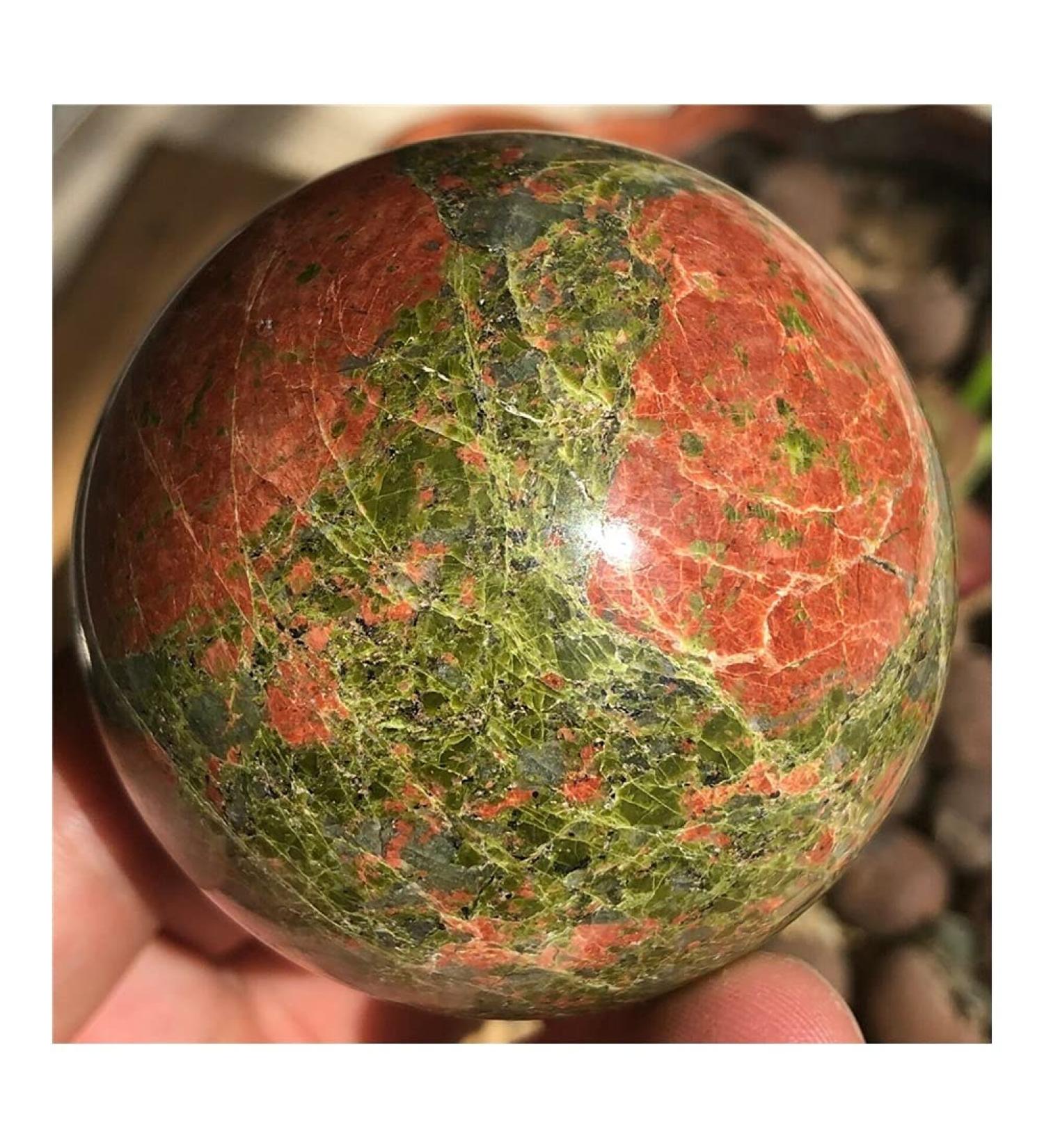 Gorgeous 50mm UNAKITESphere Crystal Stone Specimen Reiki ERTEYIN - Buy Online on GoSupps.com