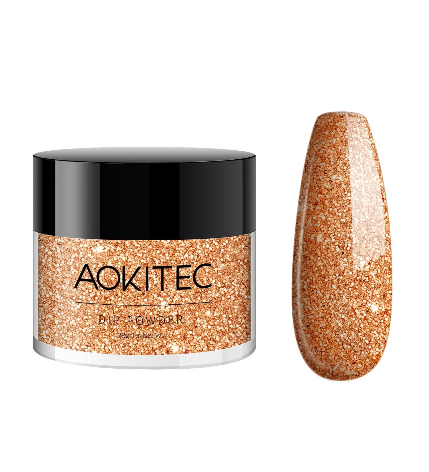 Aokitec 28g Dip Powder Champagne Gold Fashion Color Nail Dipping Powder French Powder Pro Collection System Nail Art Starter Manicure Salon DIY at Home Odor-Free&Long-Lasting No Needed Nail Lamp - Buy Online on GoSupps.com