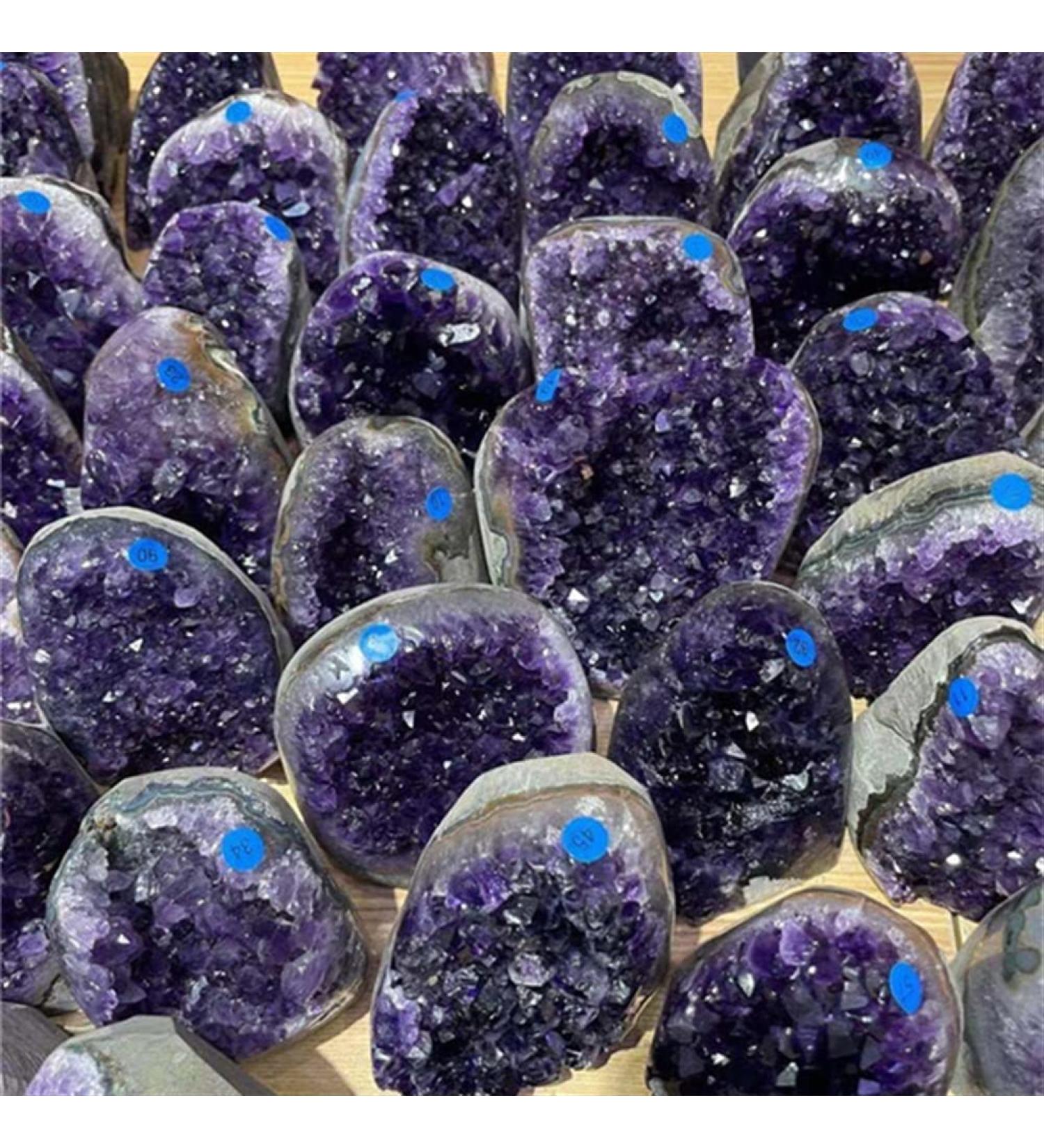 Natural geode Quartz CrystalsStones Uruguay Amethyst Cluster for Home Decoration NaturalCrystal Household qiangang (Color : 1pcs Size : 500-900g) 500-900g 1pcs - Buy Online on GoSupps.com