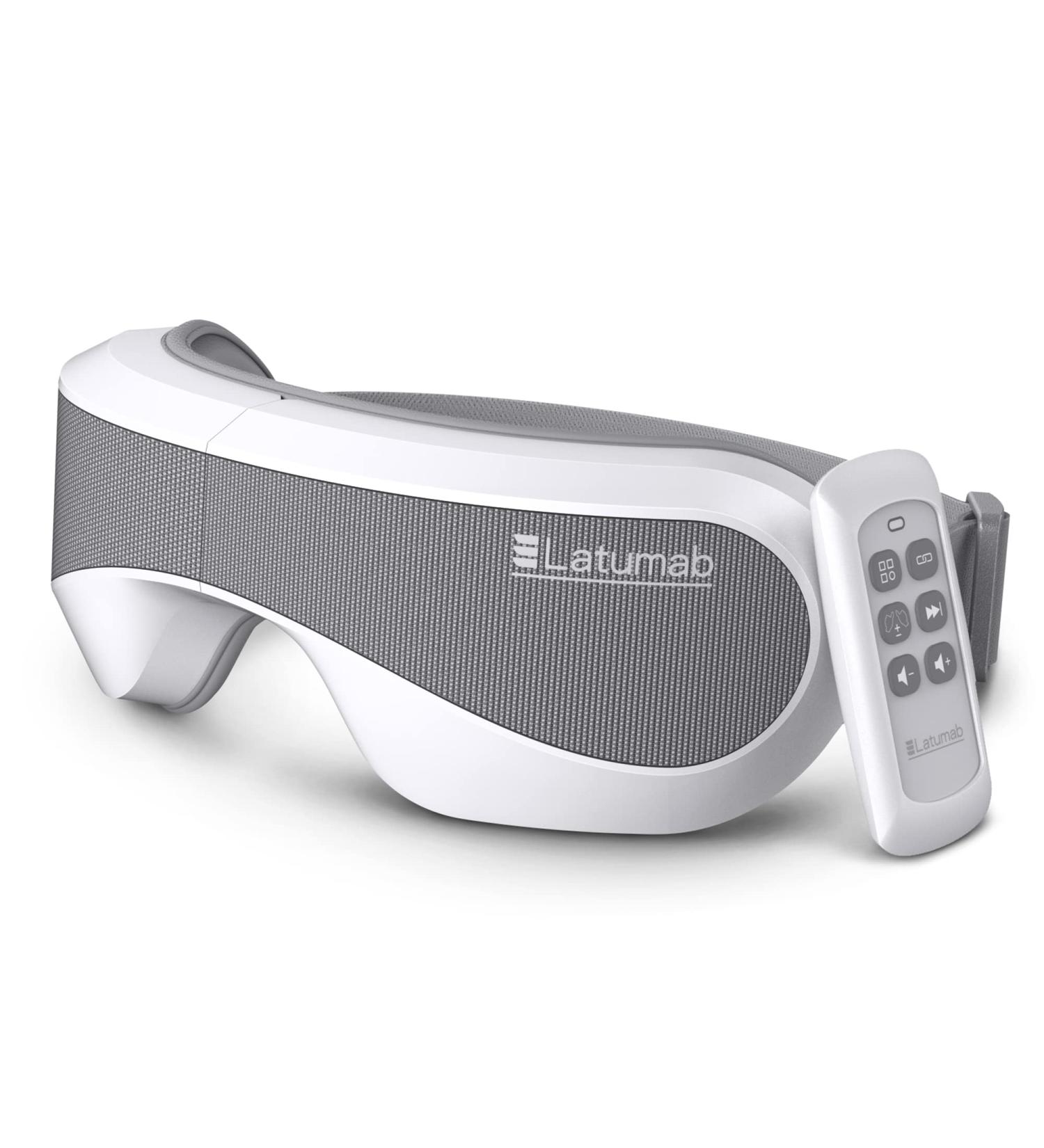 Eye Massager with Heat & Remote - Bluetooth Music Therapy for Migraines Sleep Aid & Eye Strain Relief | Perfect Gift for Men & Women - Buy Online on GoSupps.com