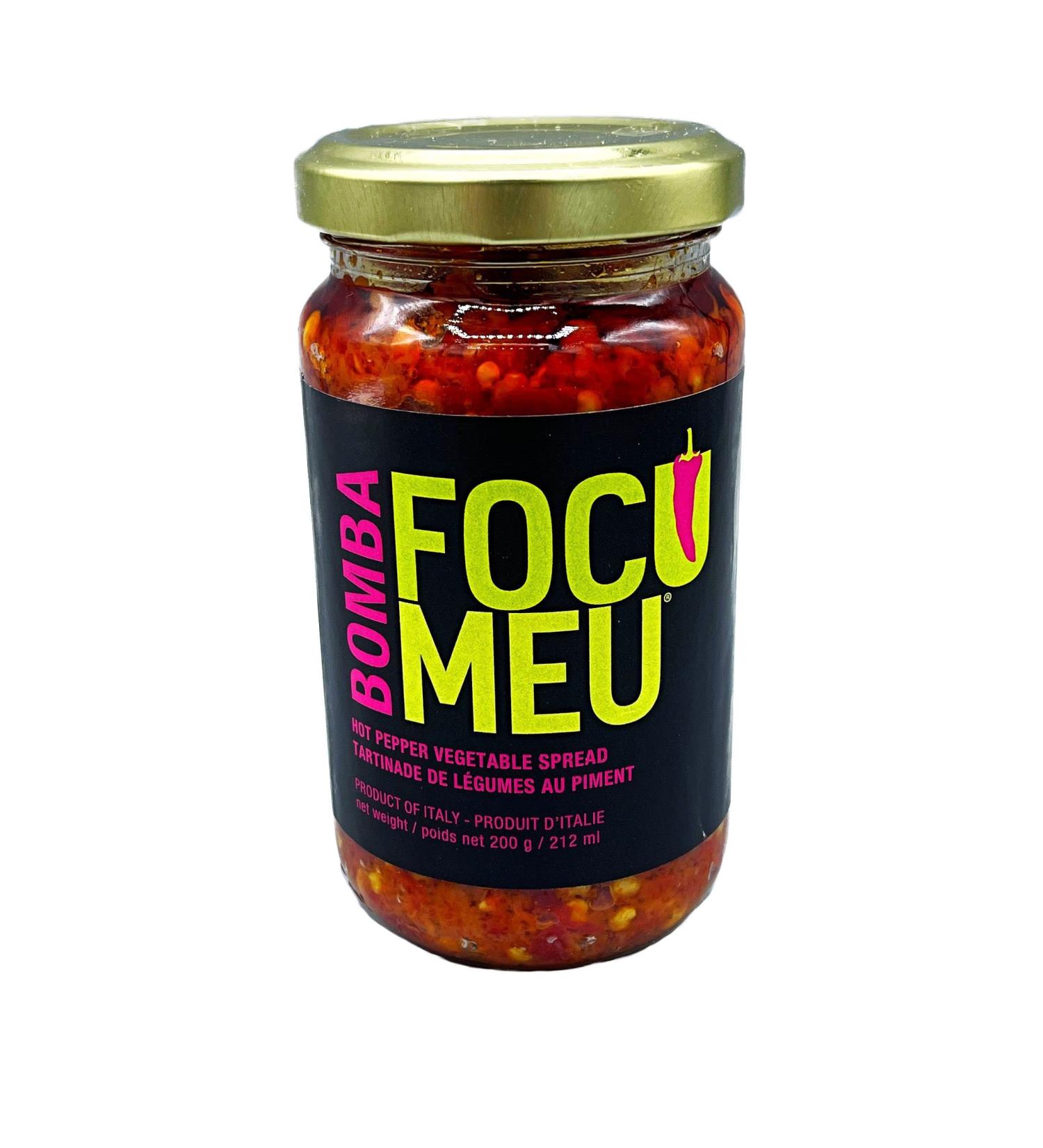 FOCU MEU Bomba Calabrian Hot Chili Pepper Vegetable Spread in Oil Jar 212ml(7.25 oz) - Buy Online on GoSupps.com