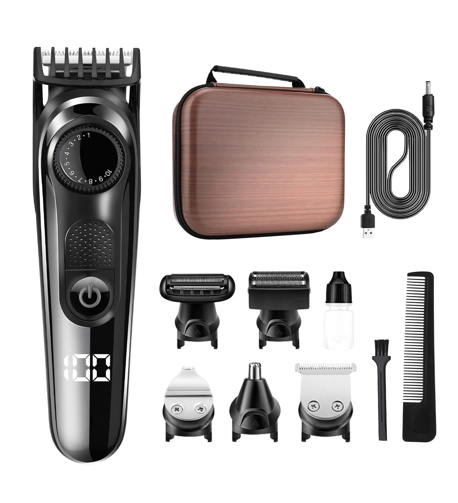Zesuti Beard Trimmer for Men - 5 in 1 Grooming Kit with LED Display and Storage Case - Buy Online on GoSupps.com