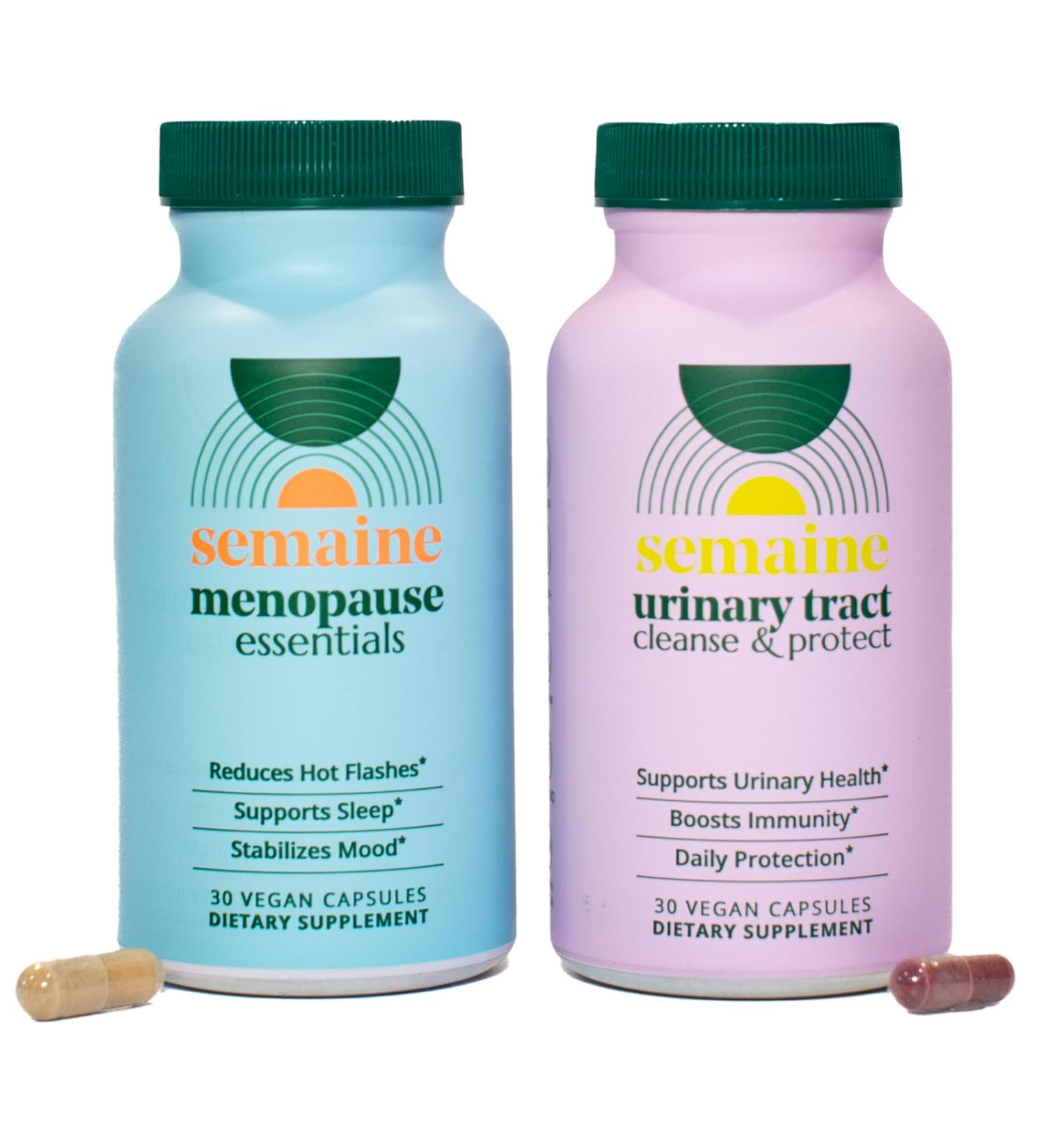 UTI and Menopause Relief Bundle for Women - Cranberry & Red Clover Supplement | Bergamot for Metabolism & Mood | Vegan Capsules - 1 Month Supply - Buy Online on GoSupps.com