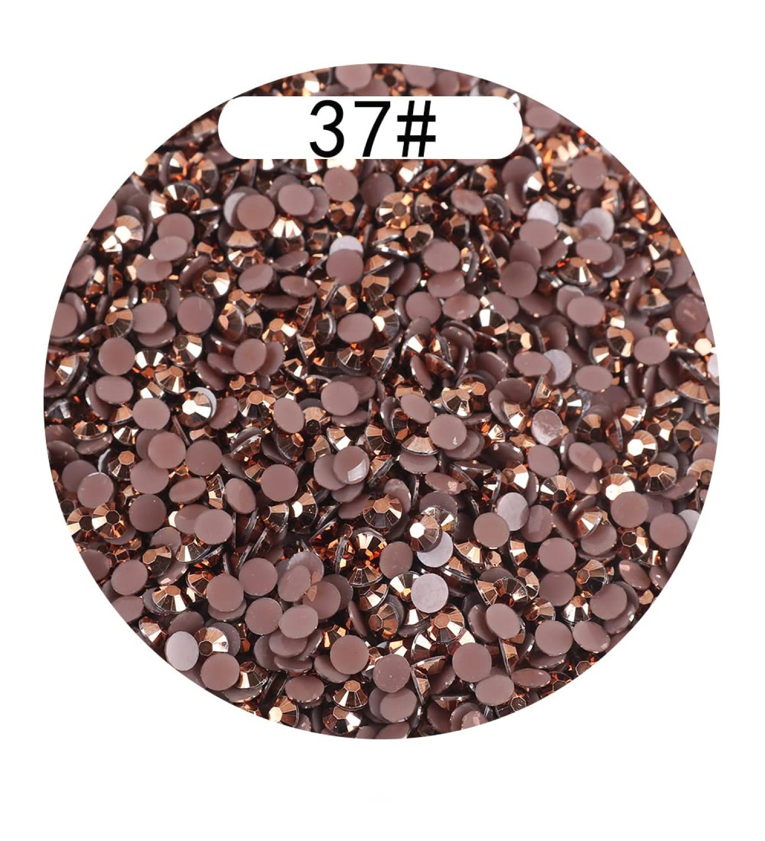 25000PCS Flatback Round AB Crystal Glass Rhinestones for Crafts - Nail Gems, Charms Stones, DIY Nail Art, Clothes, Shoes - 37 4MM - Buy Online on GoSupps.com