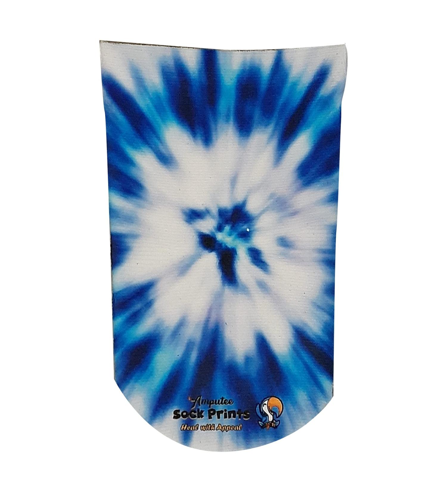 Heal with Appeal 3Ply Amputee Stump Sock - Tie Die Light/Dark Blue V1 - Buy Online on GoSupps.com