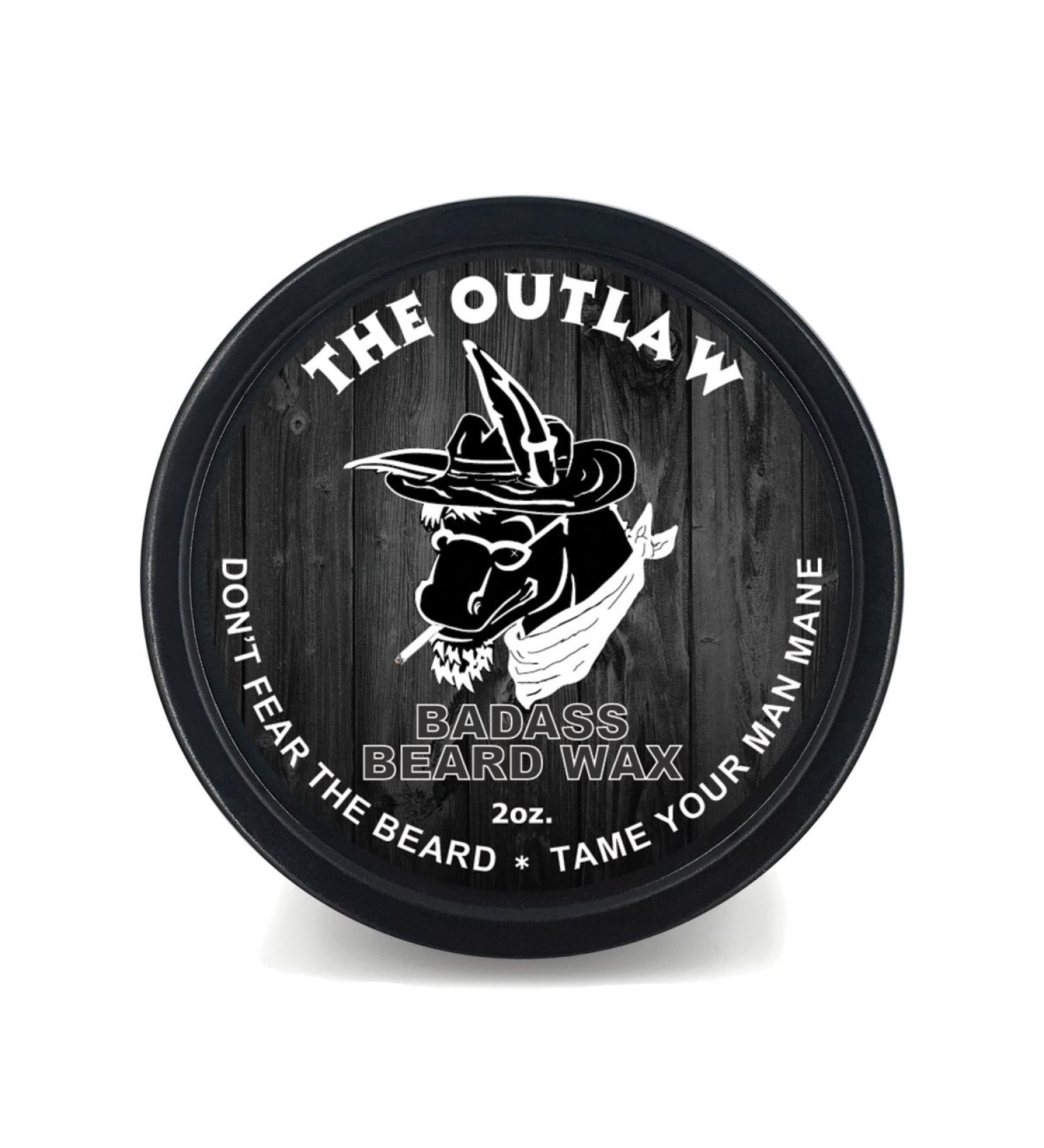 Buy Badass Beard Care Beard Wax - The Outlaw Scent 2 oz | Softens & Enhances Beard Density - International Shipping - Buy Online on GoSupps.com
