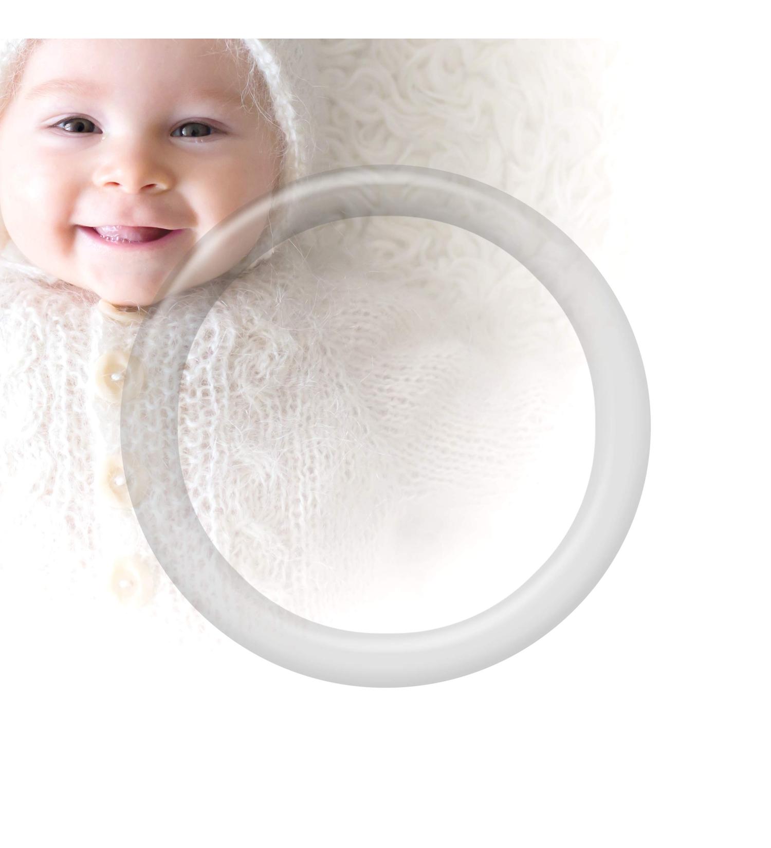 Buy Transparent Silicone O-Ring Adapter for Pacifier & Chain | International Shipping Available - Buy Online on GoSupps.com