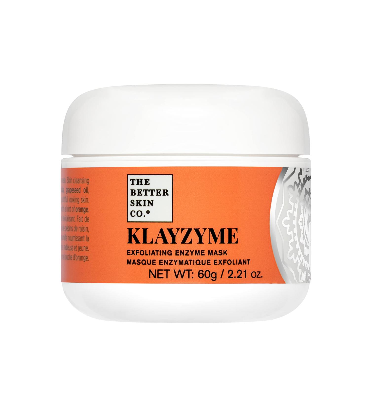 The Better Skin Co. Klayzyme | Kaolin & Bentonite Clay Facial Mask | Skincare for Deep Pore Cleansing Exfoliating and Face Oil Absorption | Acne Breakout Control and Hydrated Radiant Glowing Skin