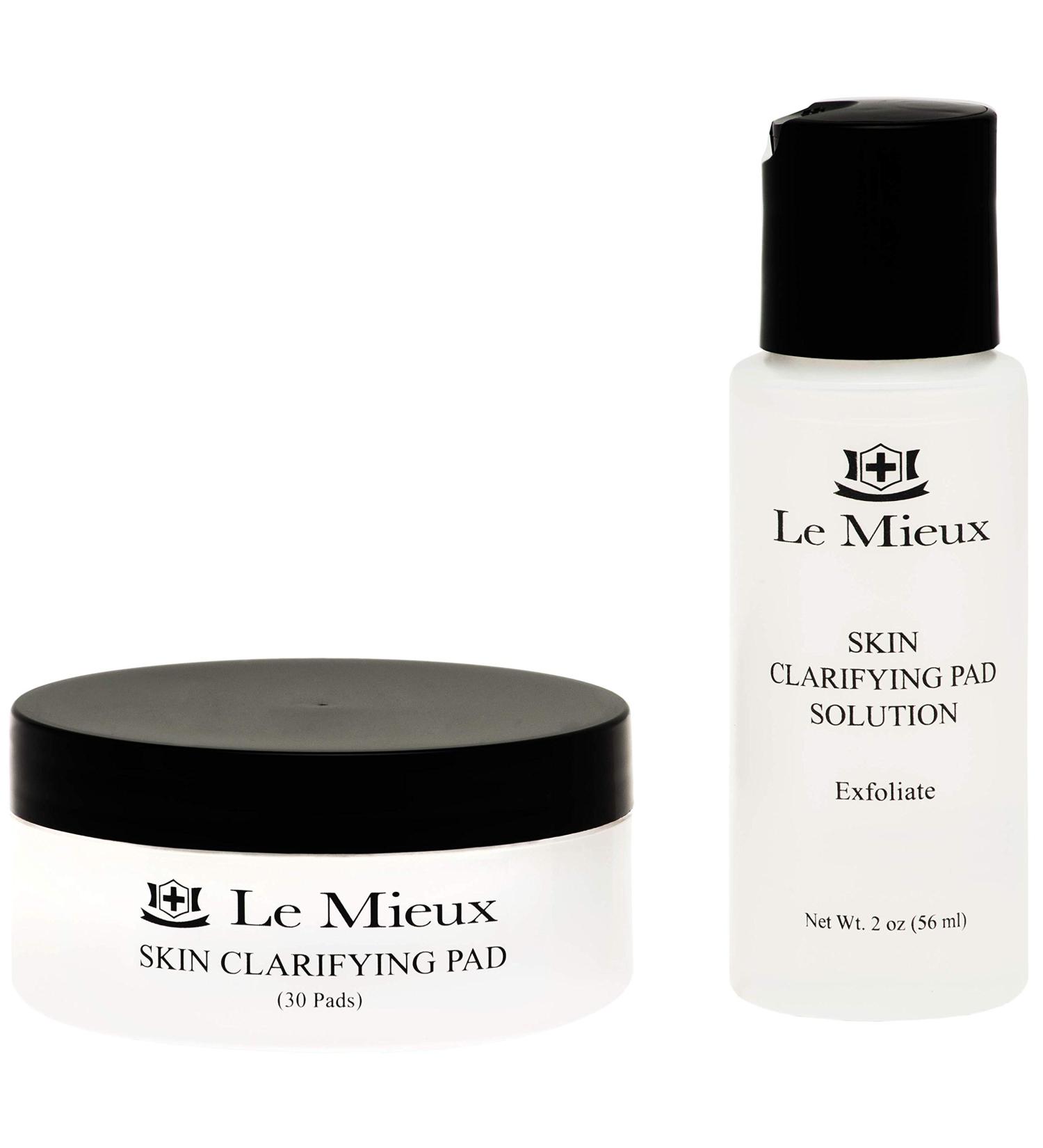Le Mieux Skin Clarifying Pad - Salicylic Acid Facial Pads with Algae & Witch Hazel Face Exfoliant Pads for Visible Clogged Pores Blemishes & Breakouts Exfoliating Skin Solution (2 oz / 30 pads)