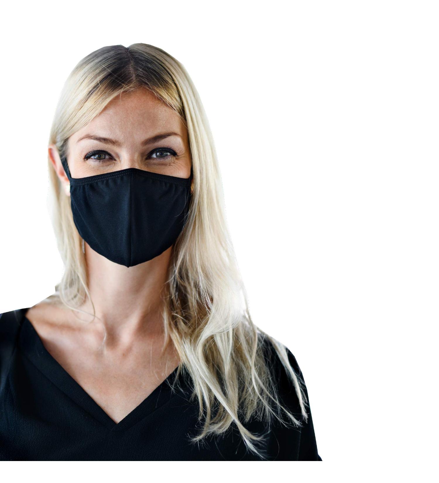 Reusable Face Masks CKDCARES Cloth Face Masks Pack of 5 pcs Washable Anti-Dust Unisex Cotton Made Black Perfect for Personal Use - Buy Online on GoSupps.com