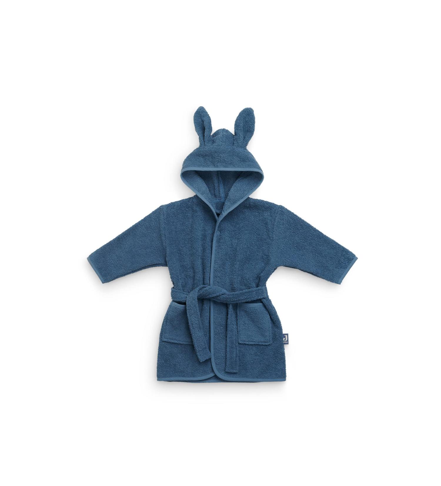 Jollein Baby Bathrobe 1-2 Years - Ash Green & Blue | Soft Comfortable & Stylish International Shipping - Buy Online on GoSupps.com