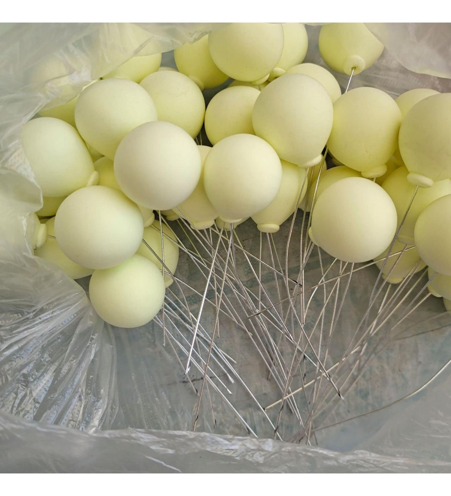 Colorful Balloon Cake Topper Cupcake Picks Wedding Birthday Cake Decor Party Favor Dessert Topper Cake Picks Party Baby Shower Decoration Insert for Dollhouse Supply (Yellow) - Buy Online on GoSupps.com