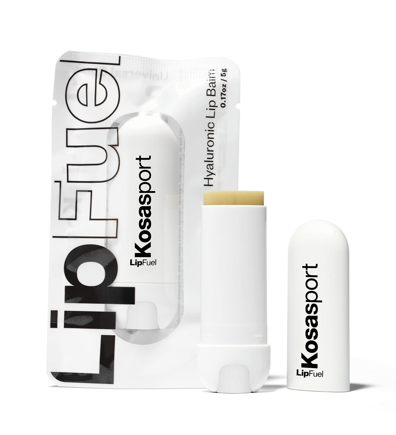 Kosas Lipfuel Hyaluronic Active Sport Lip Balm - Hydrates Energizes and Protects - Natural Lip Treatment and Care (Baseline) - Buy Online on GoSupps.com