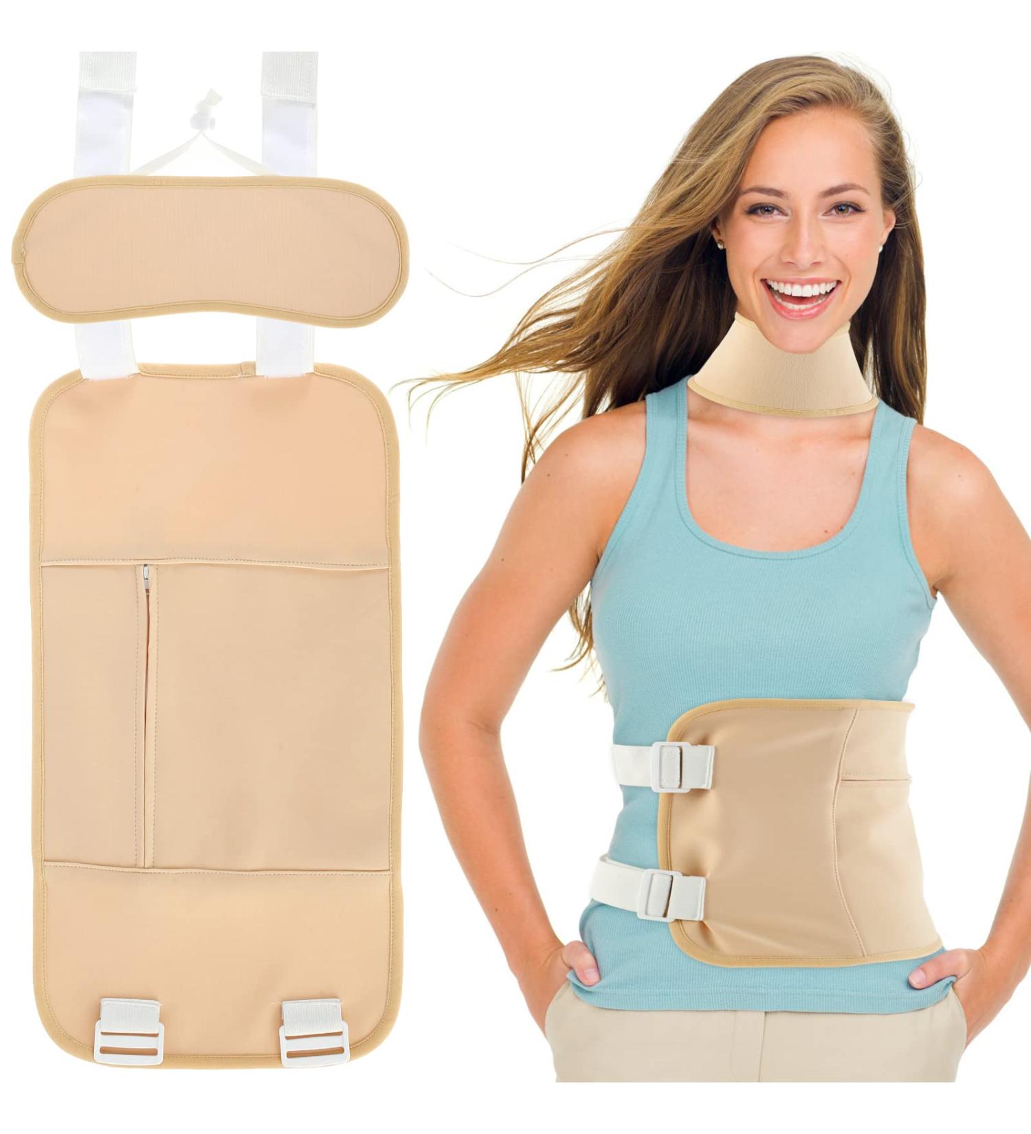 Reusable Castor Oil Pack Wrap Kit - Adjustable Comfort Strap for Muscle & Liver Relief | Bio Castor Oil Compress Anti-Oil Leak - Buy Online on GoSupps.com