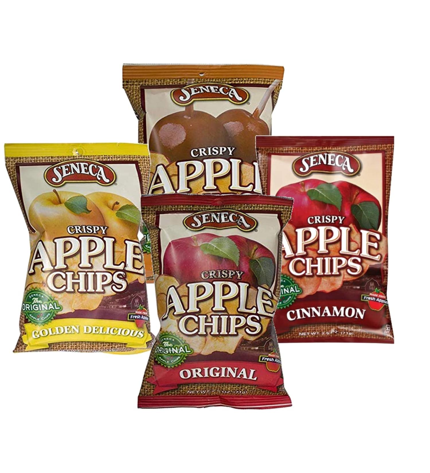 Seneca Foods Crispy Apple Chips, Variety 4-Pack 2.5-Ounce Packages