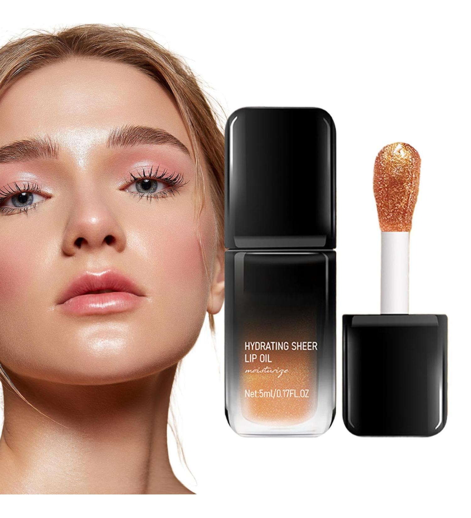 Color Changing Lip Oil Long Lasting Moisturizing NonSticky Lip Oil Shiny Long Lasting Lip Color 5ml with Nourishing Restorative Properties for Date Party - Buy Online on GoSupps.com