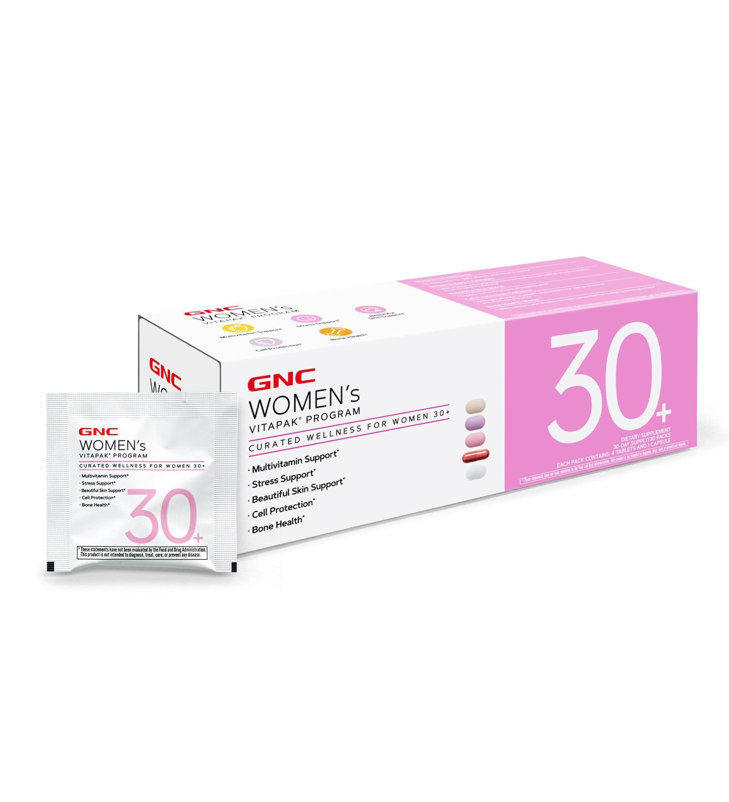 GNC Women's 30+ Vitapak Program | Daily Vitamins and Minerals - 30 Servings - Buy Online on GoSupps.com