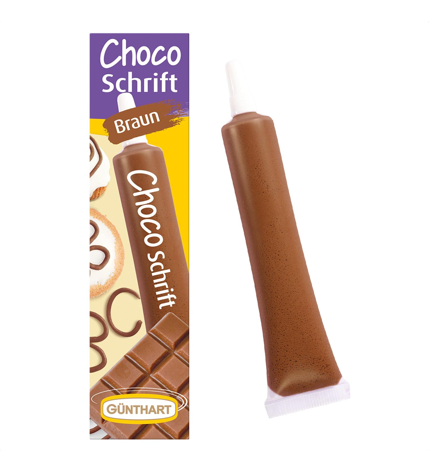 G nthart Backdecor 25 GR Chocosmschrift Braun - Premium Chocolate Lettering & Patterns for Desserts | 1 Pack (25g) - Buy Online on GoSupps.com