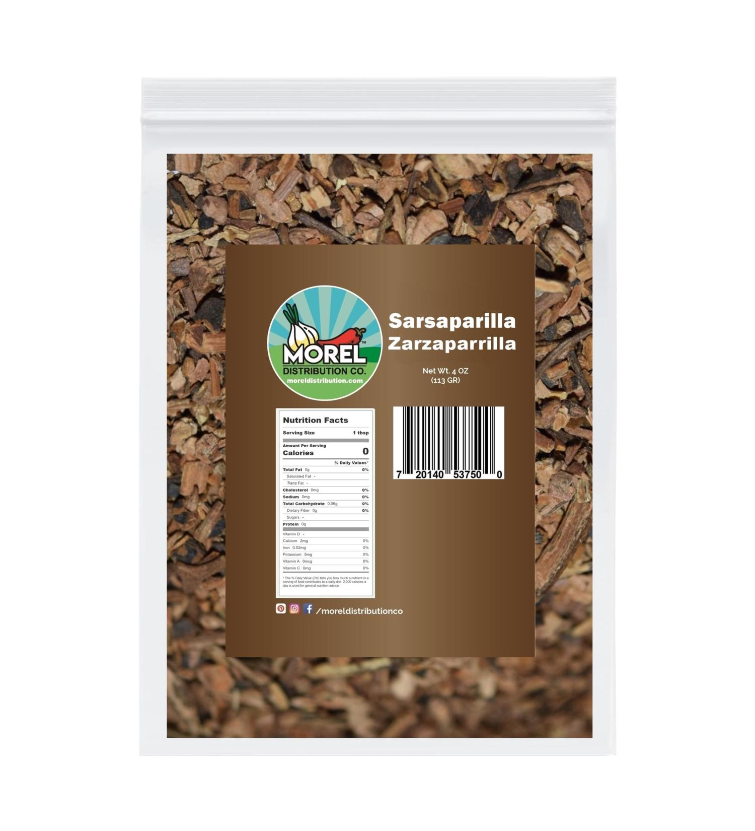 Sarsaparilla Dried Root Zarzaparrilla Loose Leaf Tea: 4 oz (113 g) and 1 lb (453 g) (113 G) - Buy Online on GoSupps.com