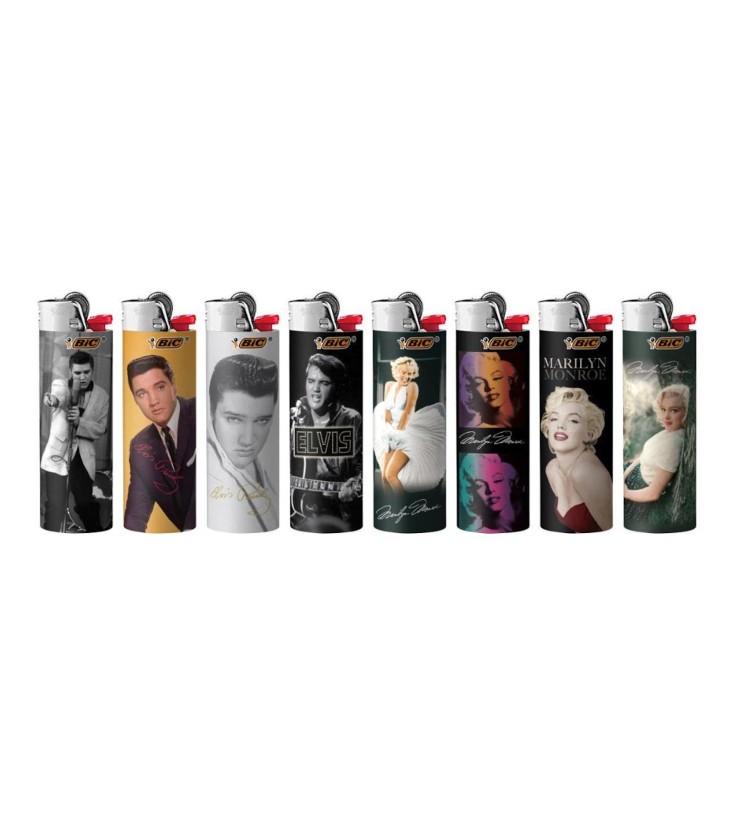 BIC Special Edition Icons Series Maxi Pocket Lighters Lot of 8