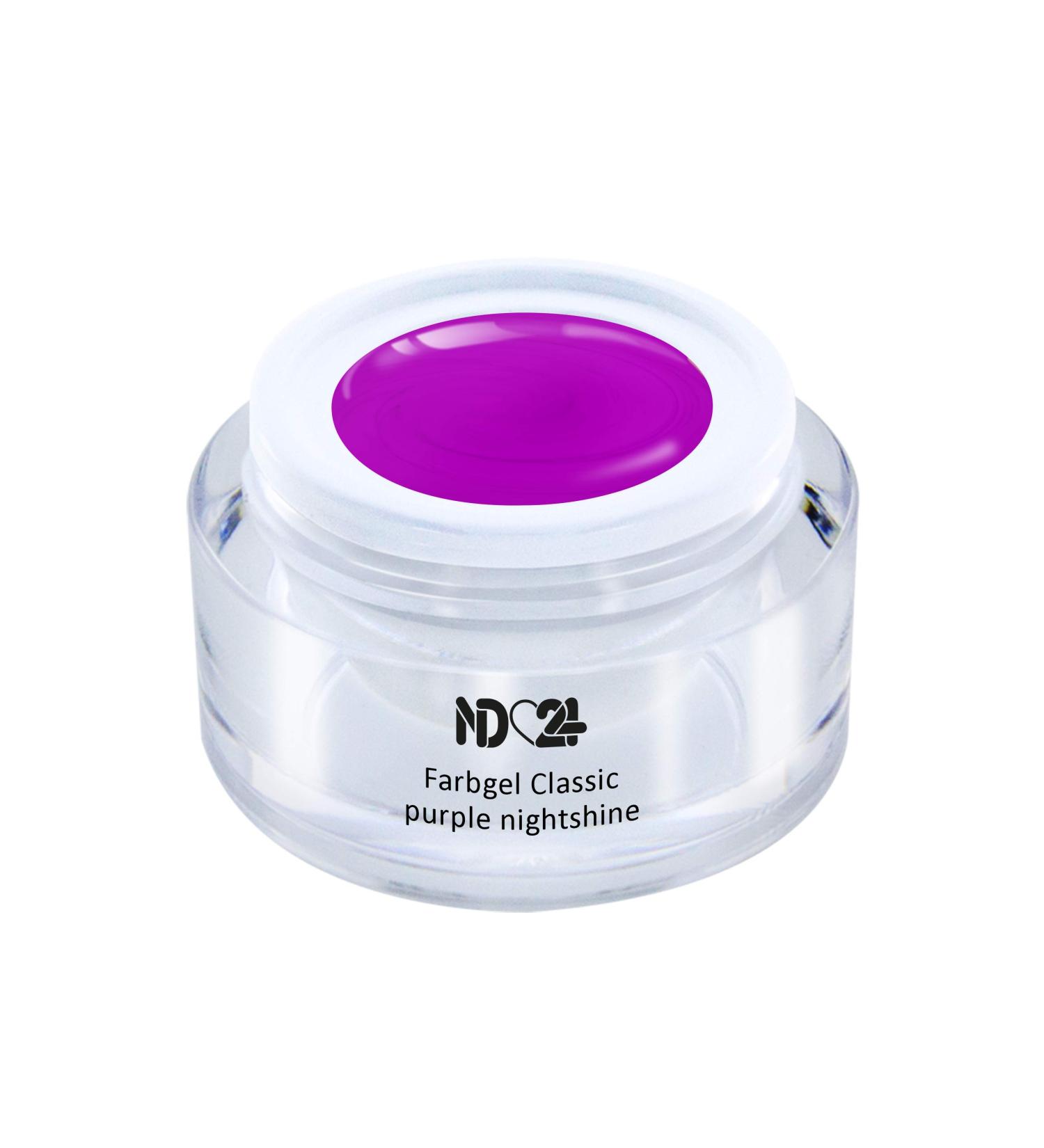 Shop Gel Classic Purple Nightshine UV LED Color Gel - Studio Quality 5ml Made in Germany | International Shipping Available - Buy Online on GoSupps.com