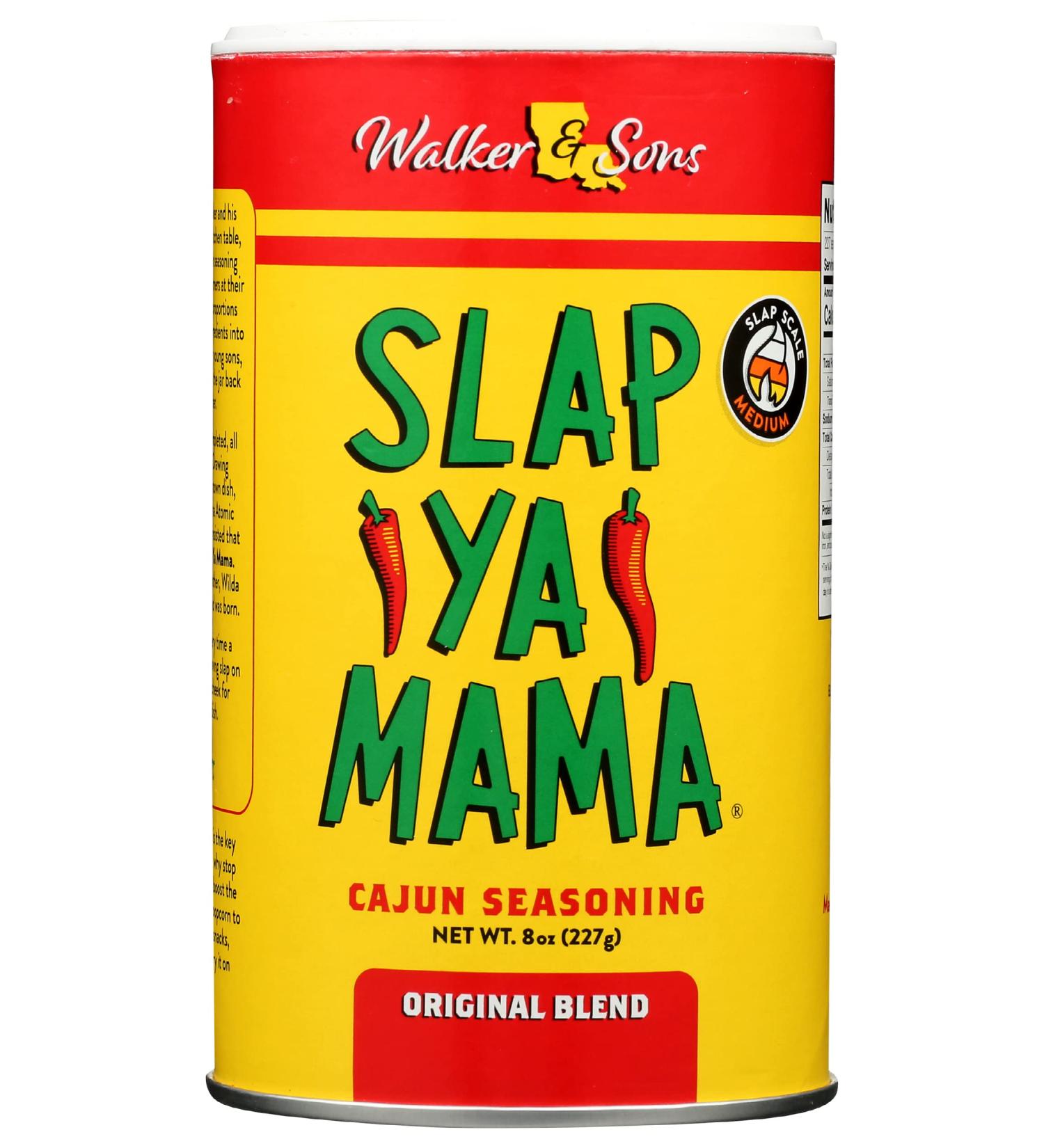 Slap Ya Mama Cajun Seasoning - Original Blend, No MSG, Kosher - 8 Ounce Can (Pack of 1) - Buy Online on GoSupps.com