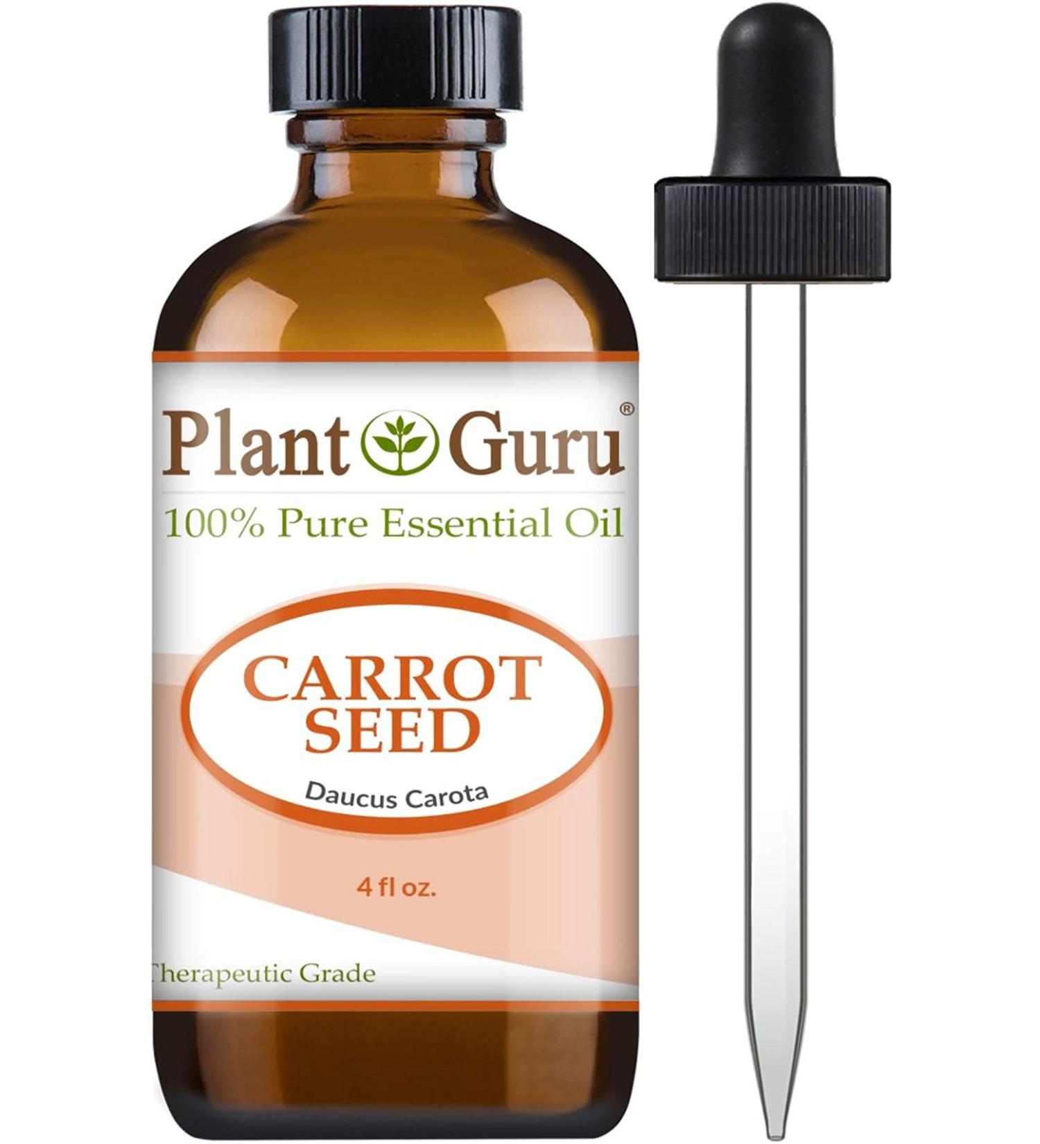 Buy 100% Pure Carrot Seed Essential Oil 4 oz - Therapeutic Grade & Undiluted - International Shipping Available - Buy Online on GoSupps.com