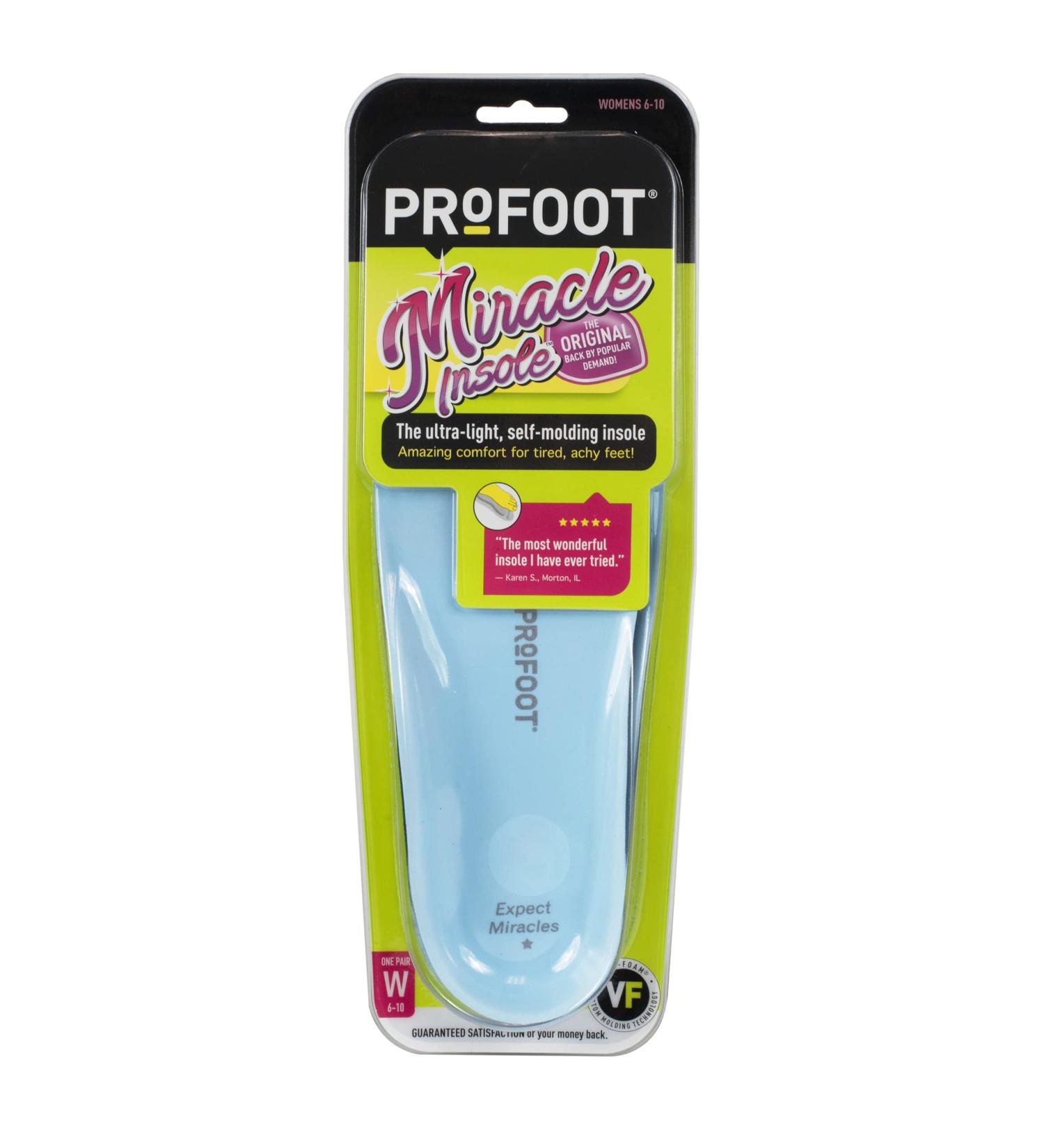 ProFoot Original Miracle Insole Women's 6-10 - 1 Pair - Buy Online on GoSupps.com
