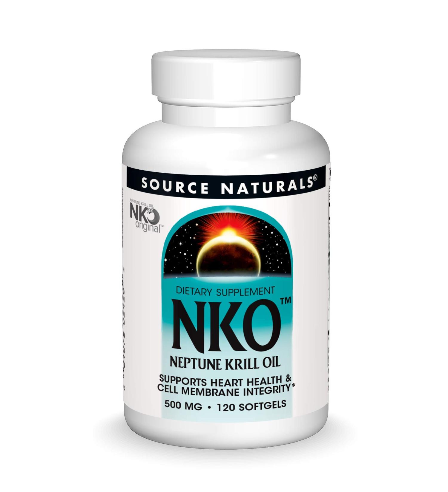 Source Naturals NKO Neptune Krill Oil 500 mg - 120 Softgels | Omega-3 & Antioxidants - Buy Online on GoSupps.com