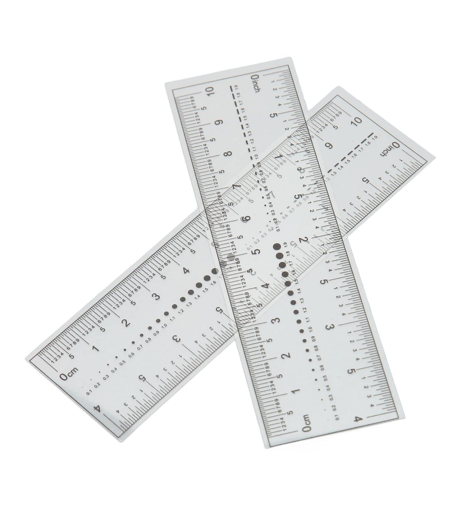 10PCS Nail Measuring Tool Transparent PVC Soft Ruler for Accurate Nail Measurement - Buy Online on GoSupps.com