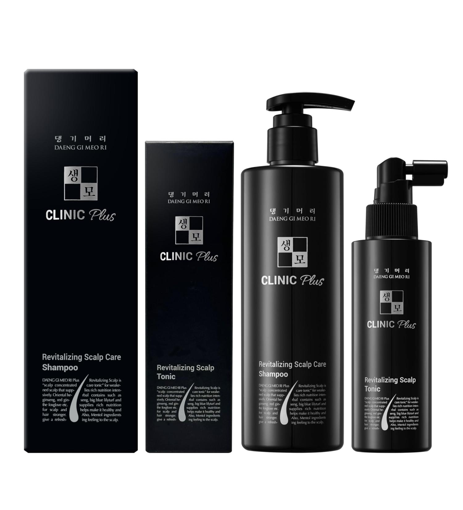 Buy Daeng Gi Meo Ri Clinic Plus Revitalizing Scalp Shampoo & Tonic Set - 9.4 FL OZ Shampoo + 3.3 FL OZ Tonic - Best for Healthy Hair - International Shipping Available - Buy Online on GoSupps.com