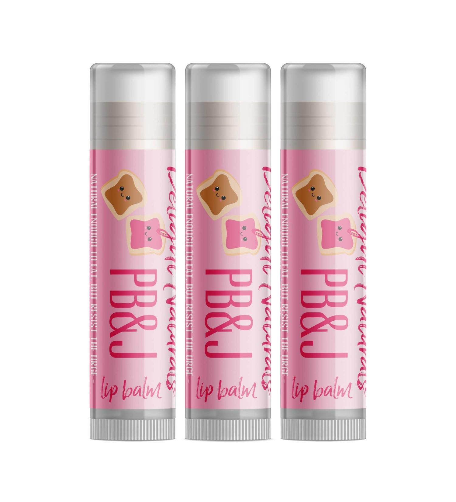 PB&J Lip Balm (Strawberry) - Set of Three