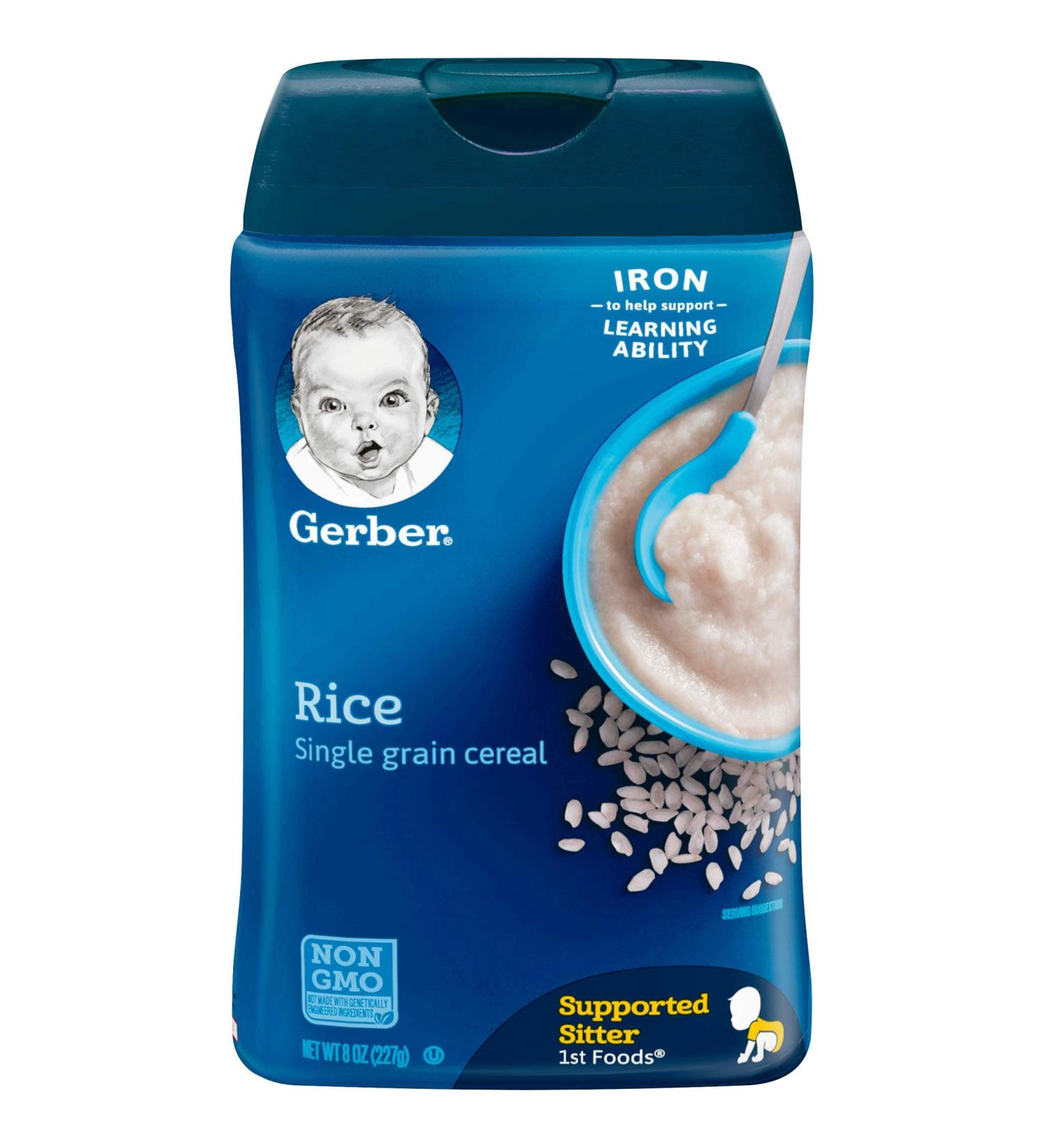 Gerber Baby Cereal DHA and Probiotic Rice 8 Oz - Buy Online on GoSupps.com