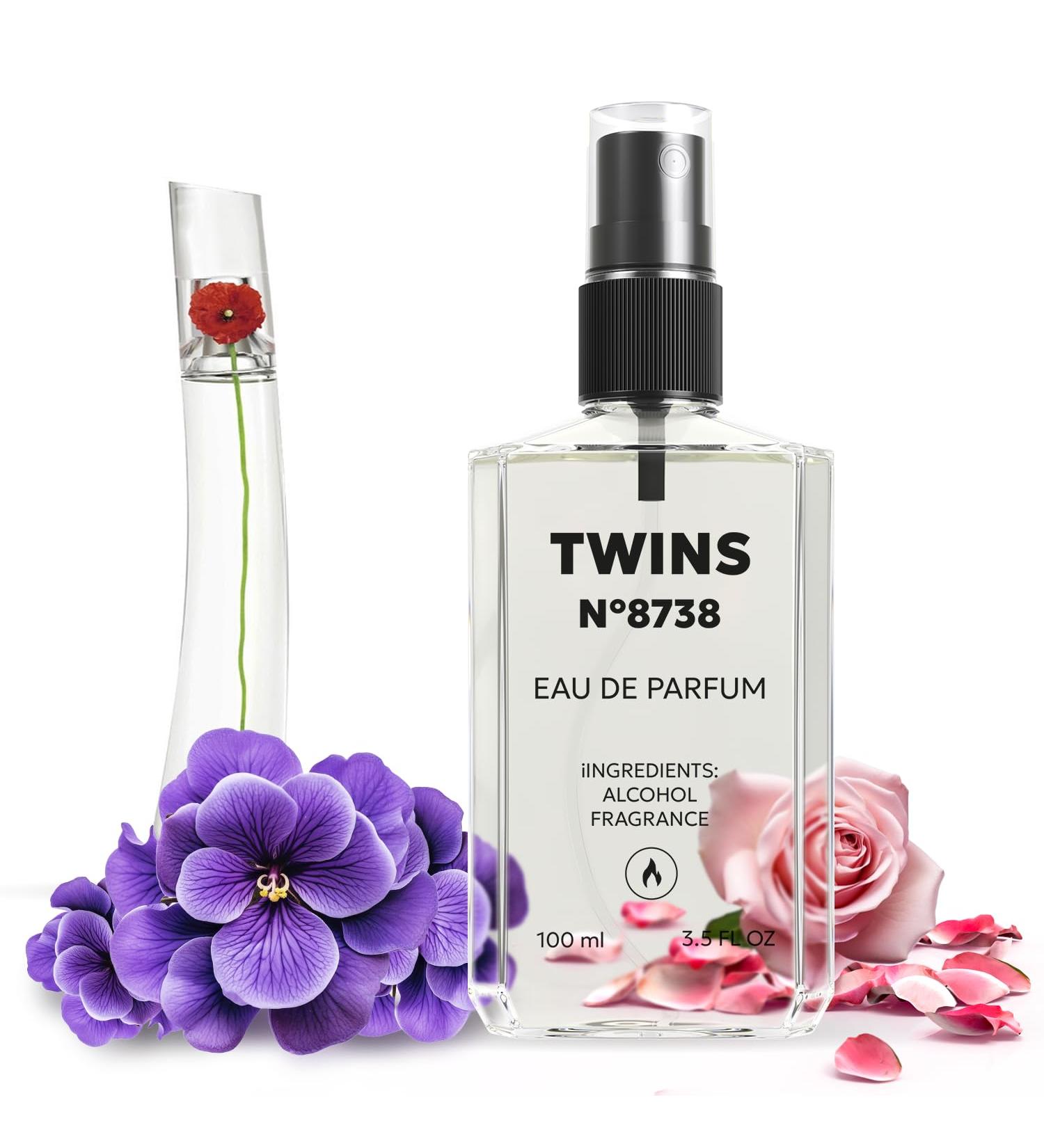 TWINS Impression of Flower By | Perfume for Women Eau de Parfum | No.8738 | 3.4 Fl Oz / 100 ml Kenzo Flower By Kenzo Impression - Buy Online on GoSupps.com