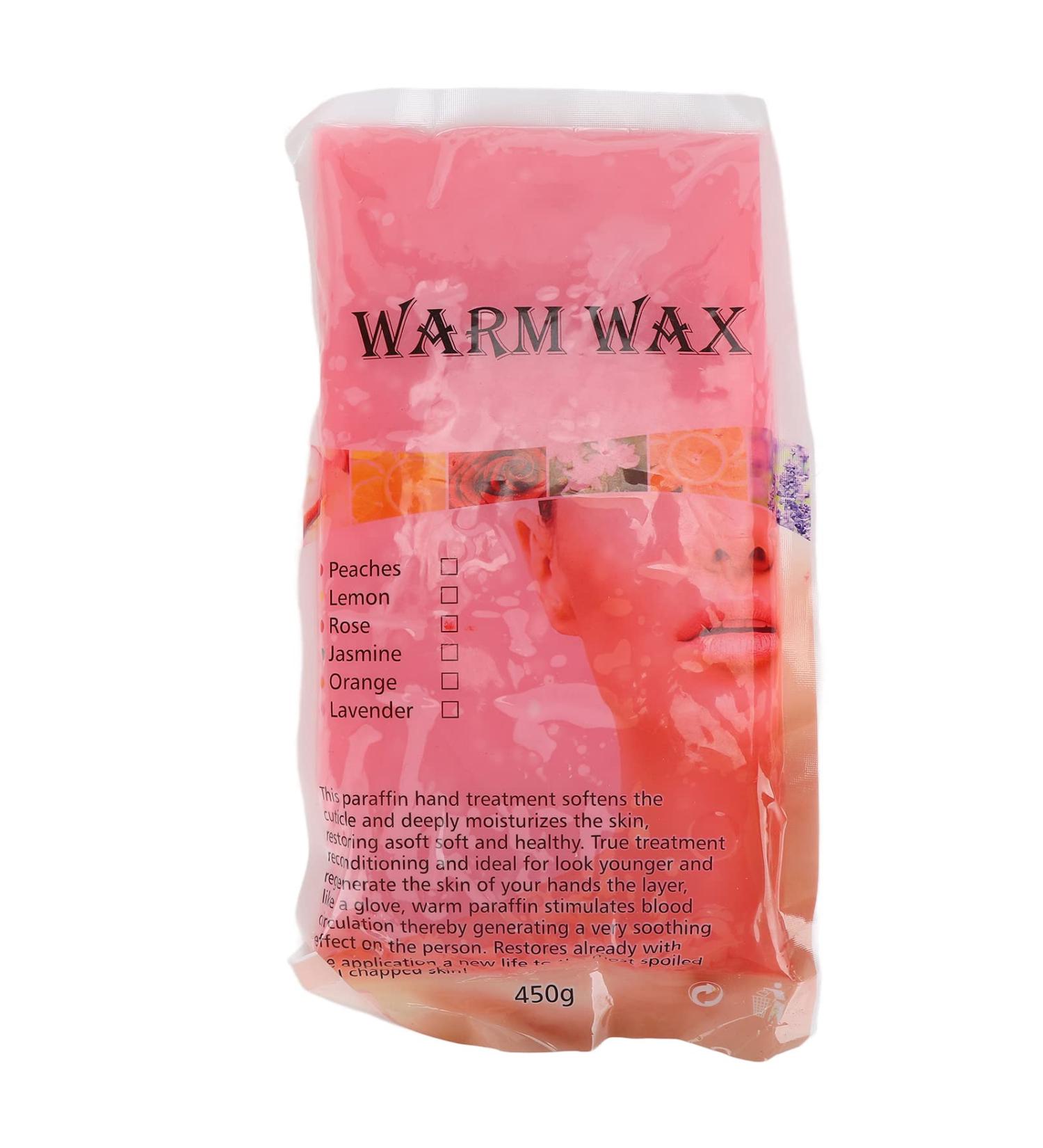 Paraffin Wax 450g Deeply Moisturising Paraffin Wax Beads Blocks for Hands Feet Dry Skin Stiff Muscles Pain Relieving(Rose) - Buy Online on GoSupps.com