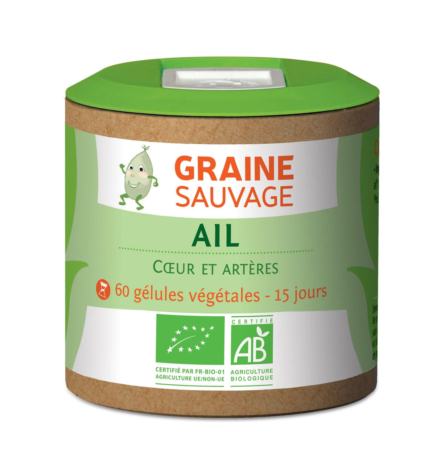 Organic Garlic - 60 Capsules - Heart and Arteries