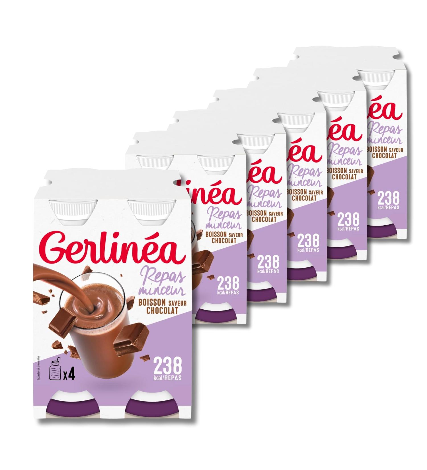 Gerlin a Boisson Minceur saveur Chocolat - Substitut de Repas Riche en Prot ines - lot de 24 bouteilles - Buy Online on GoSupps.com