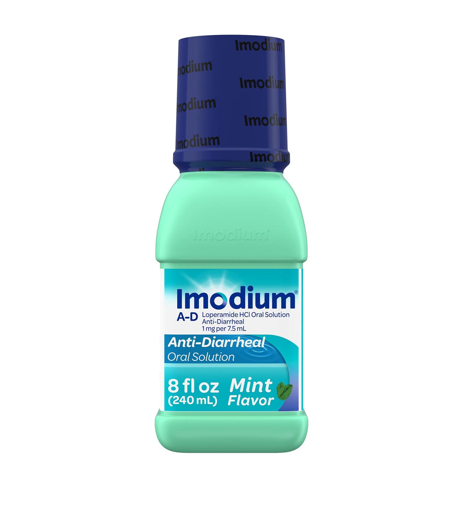 Imodium A-D Liquid Anti-Diarrheal Medicine - Mint Flavor - 8 fl. oz - Buy Online on GoSupps.com