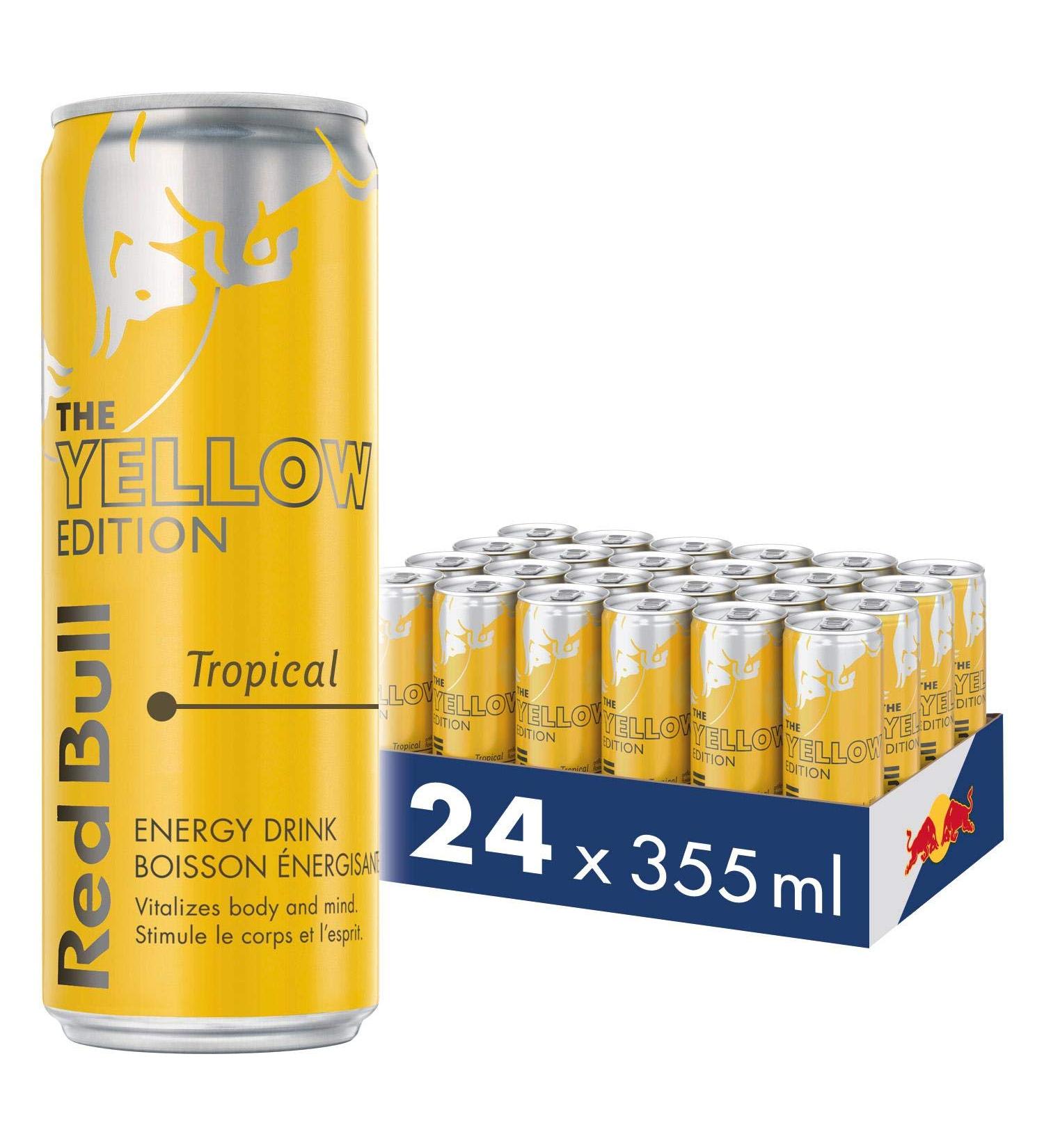 Red Bull Energy Drink Tropical 355ml (24 pack) 355ml (Pack of 24) - Buy Online on GoSupps.com
