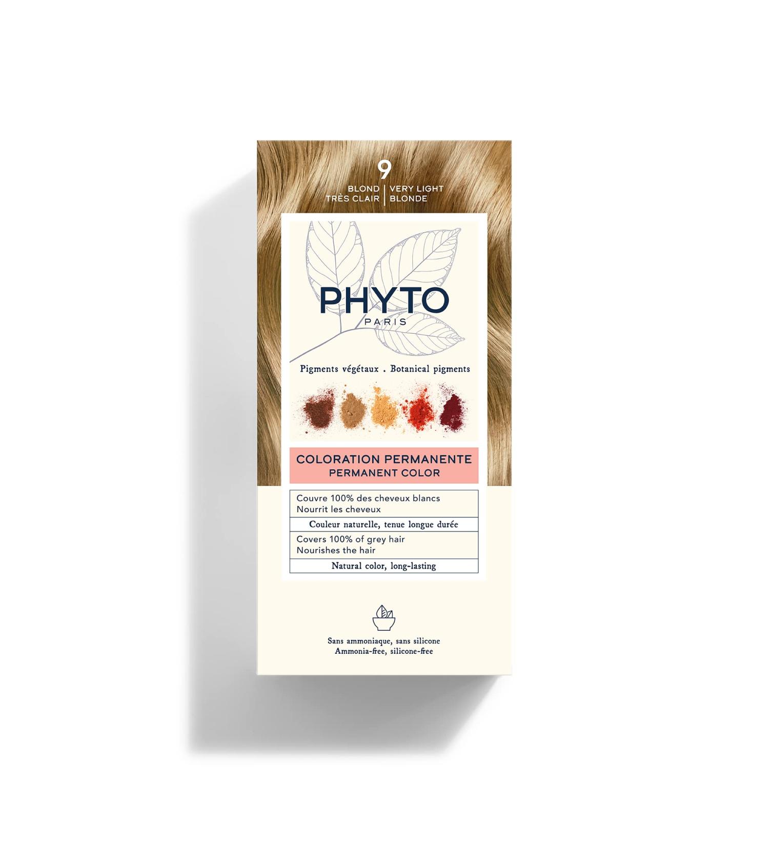 Phyto Color Permanent Color - 9 Very Light Blond Black - Buy Online on GoSupps.com