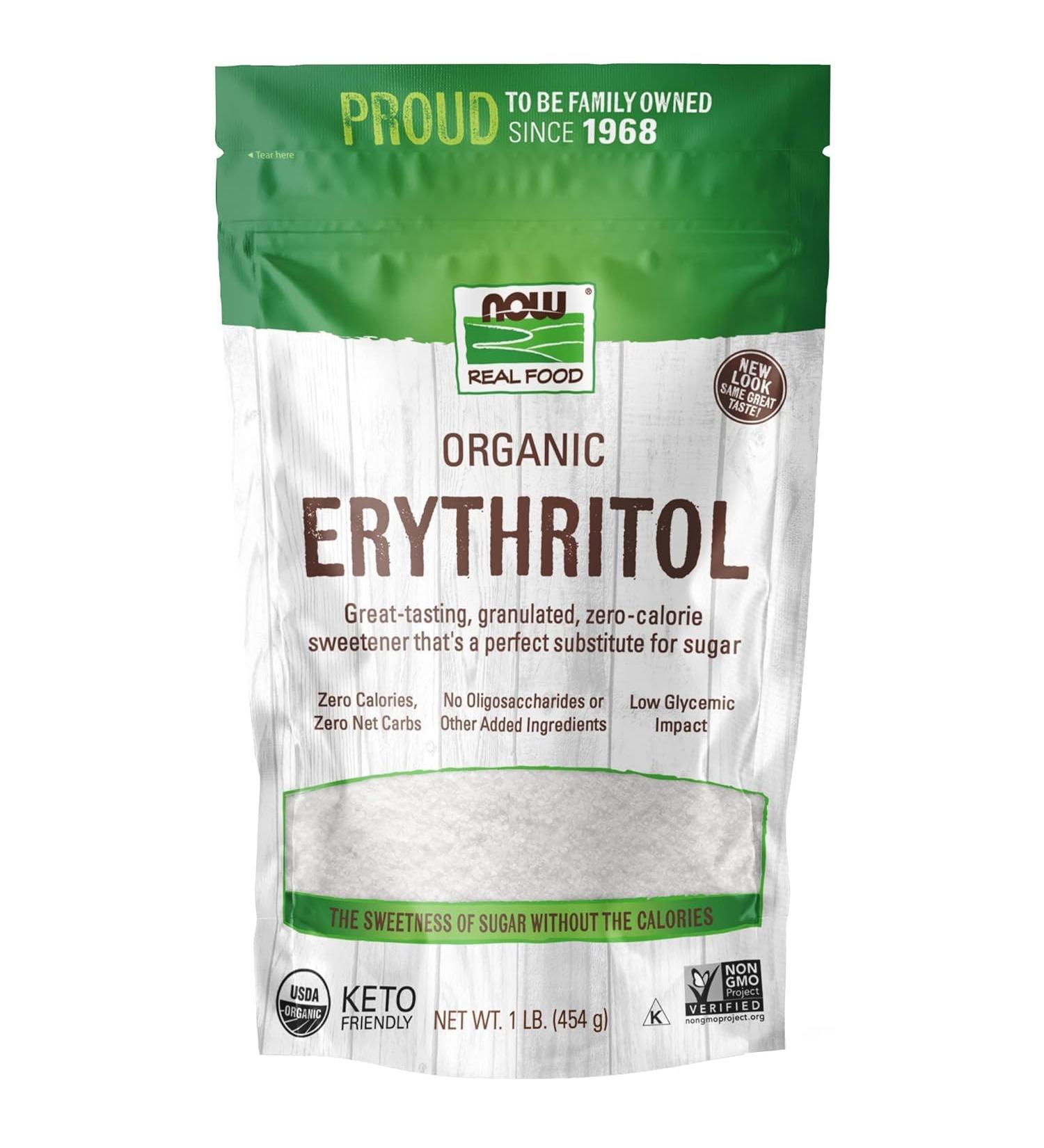 Now Foods Organic Erythritol Icing (Confectioner's) Powder 454g - Buy Online on GoSupps.com
