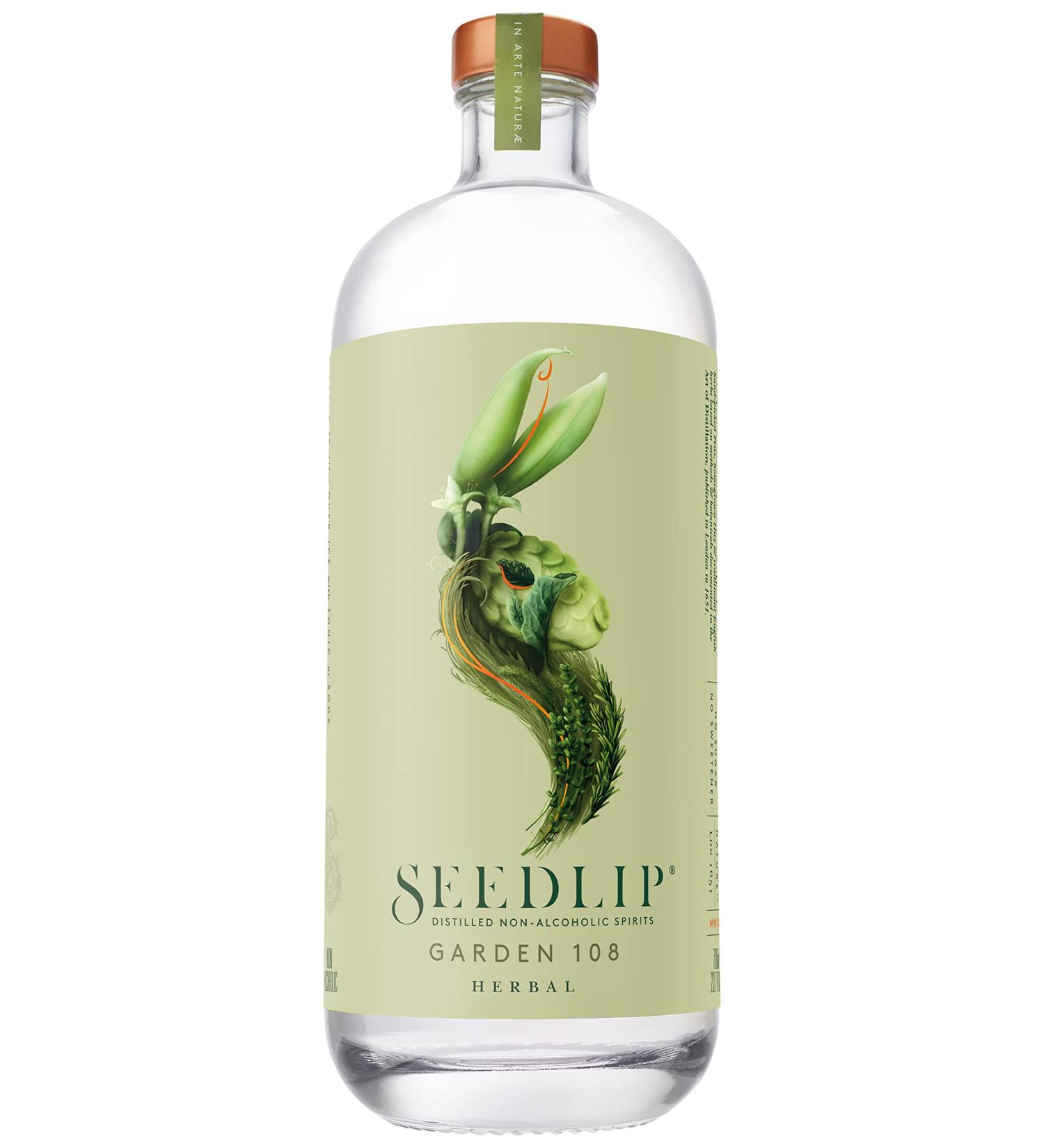 Seedlip Garden 108 - Non-Alcoholic Spirit, Calorie & Sugar Free, 700ml | Best for Alcohol-Free Cocktails - Buy Online on GoSupps.com