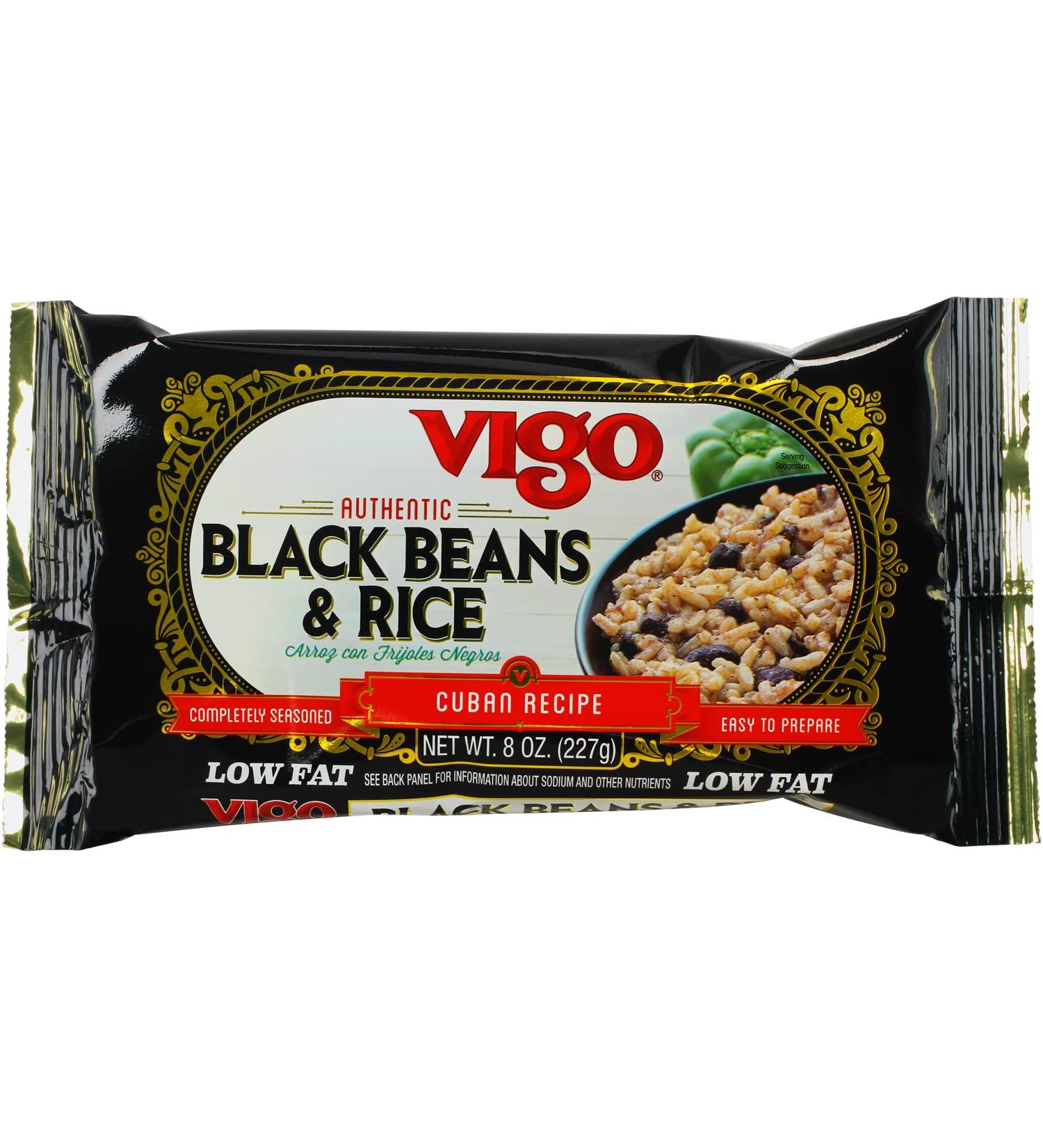 Vigo Authentic Black Beans & Rice - Low Fat 8oz (Pack of 1) | Nutritious & Delicious - Buy Online on GoSupps.com