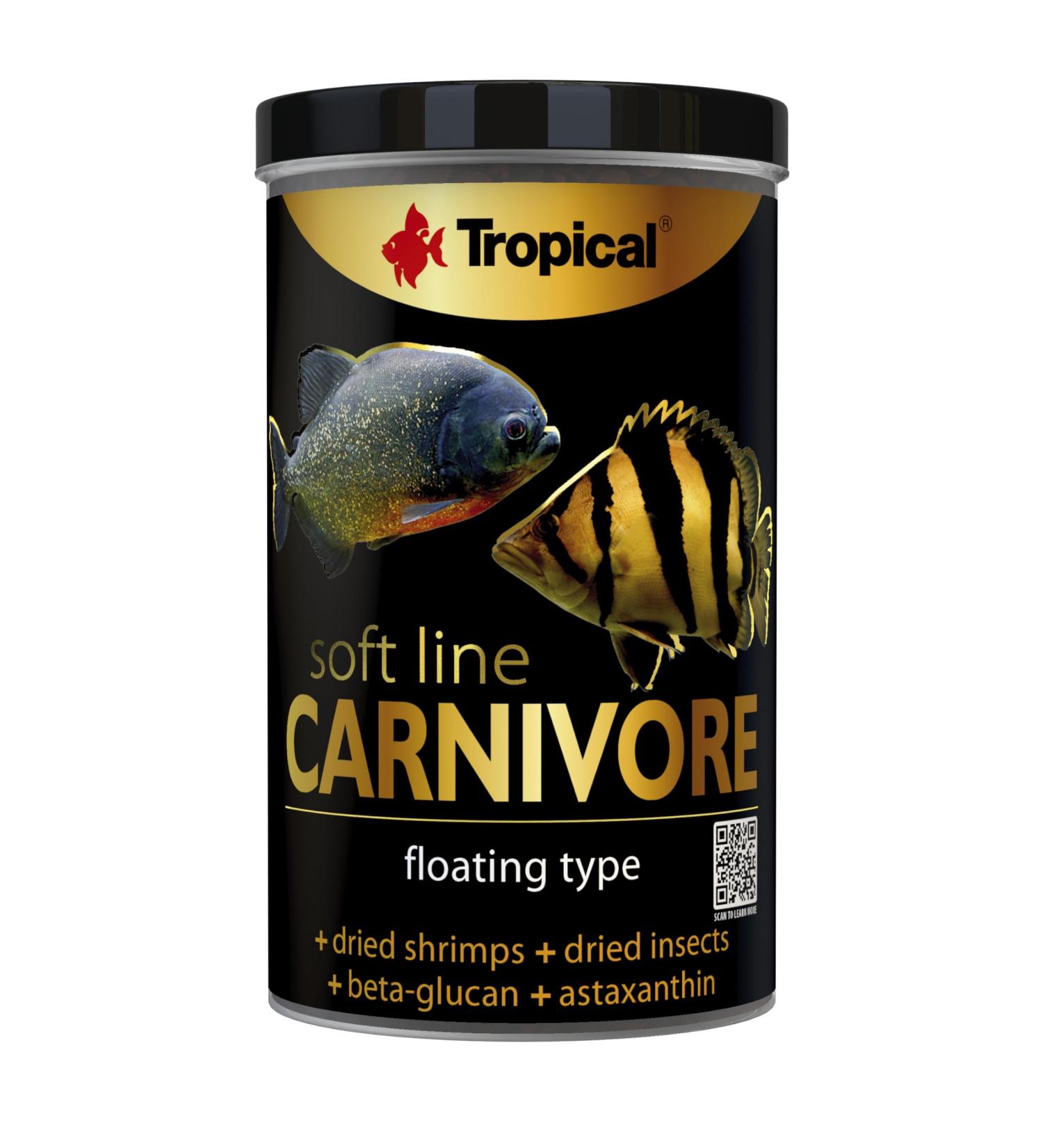 Soft Line Carnivore 1000ml / 320g - Food for Large Predatory Fish