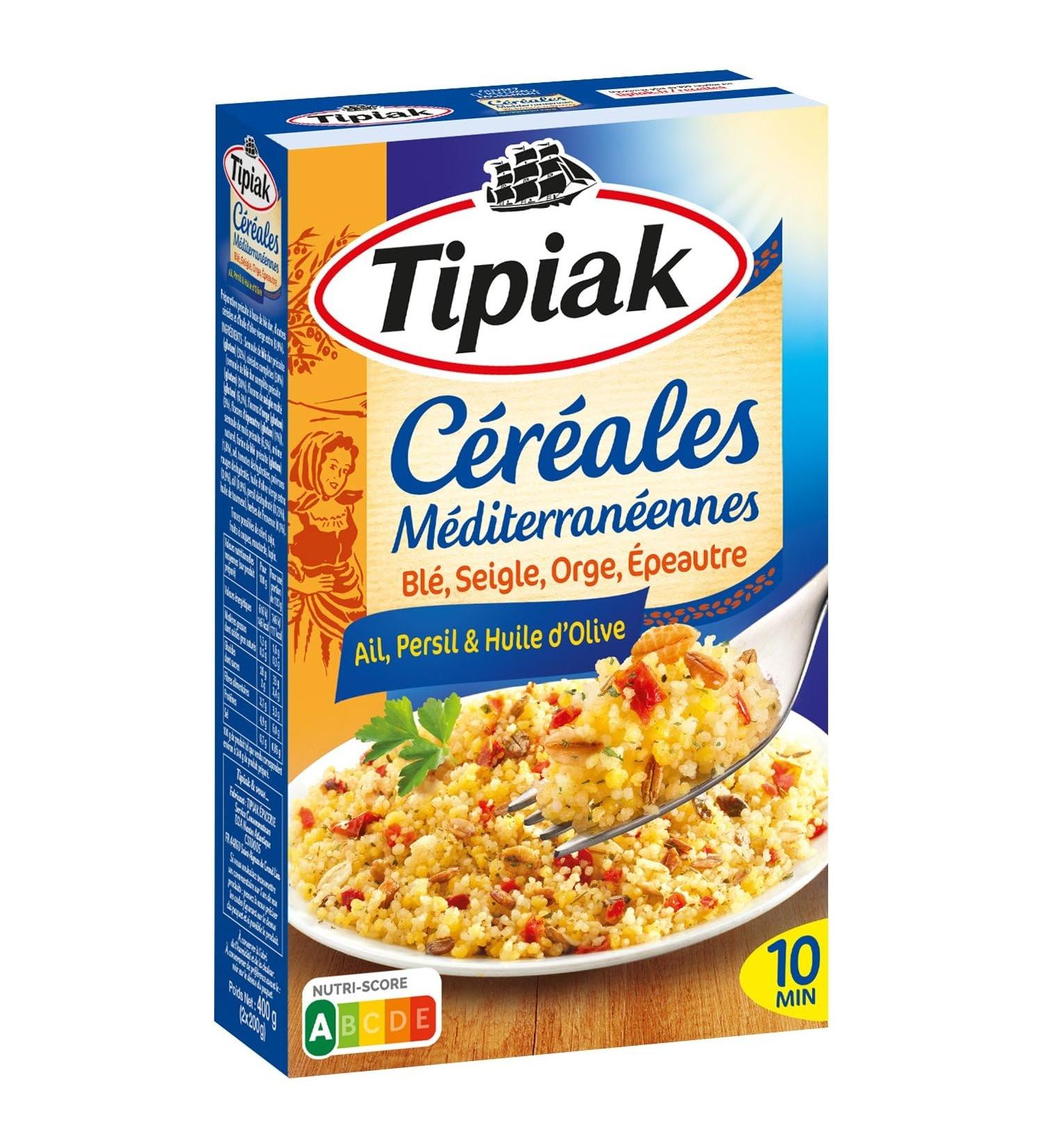 TIPIAK M lange C r ales M diterran ennes Savoureuses Texture Croquante (2 x 200g) - Le Lot De 4