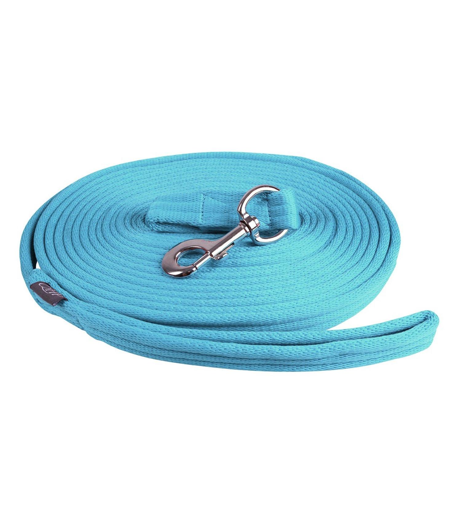 Lunge line lunge lead rope QHP 8m with bag 9 colors (light blue)